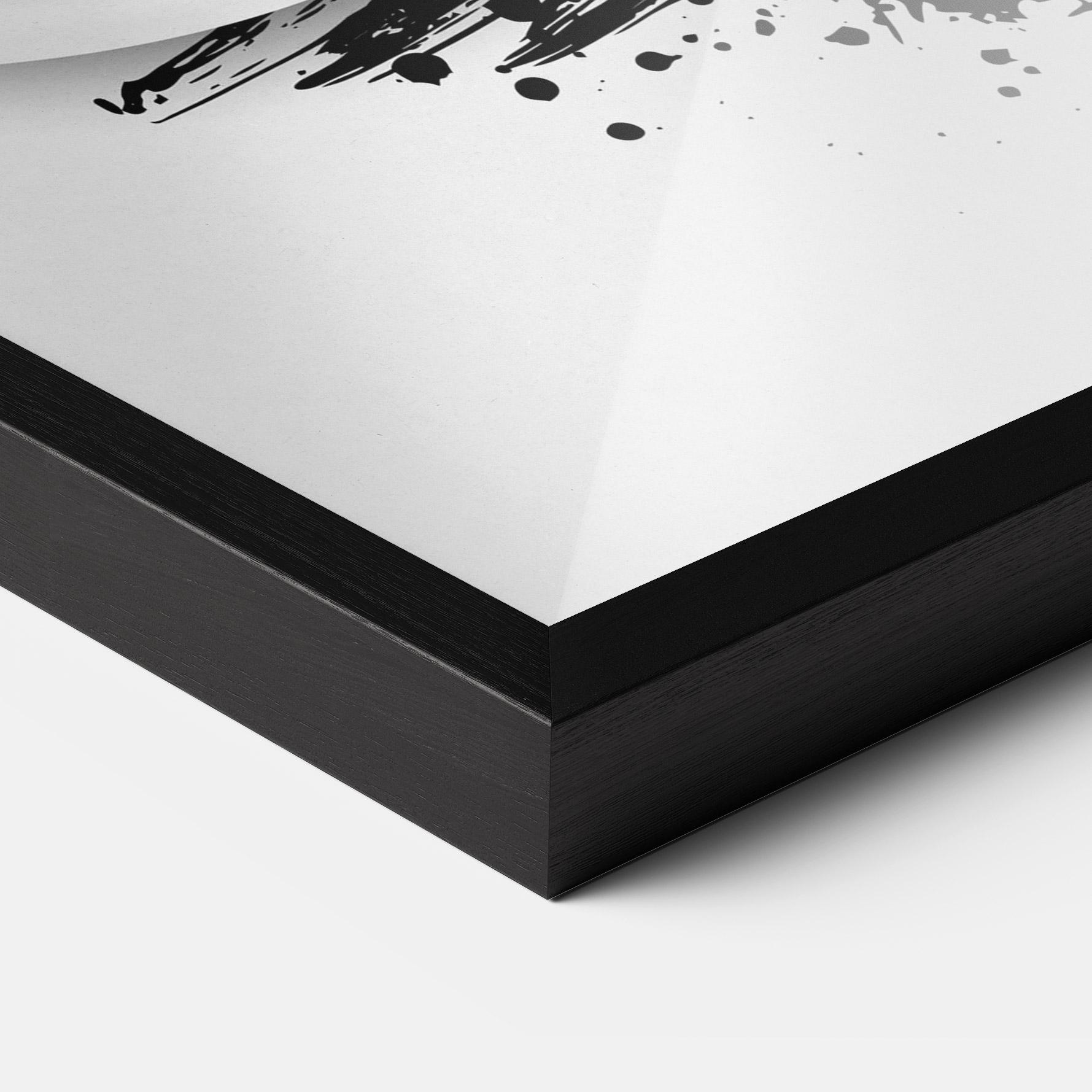 Gerahmte Poster Live With Passion mockup 3