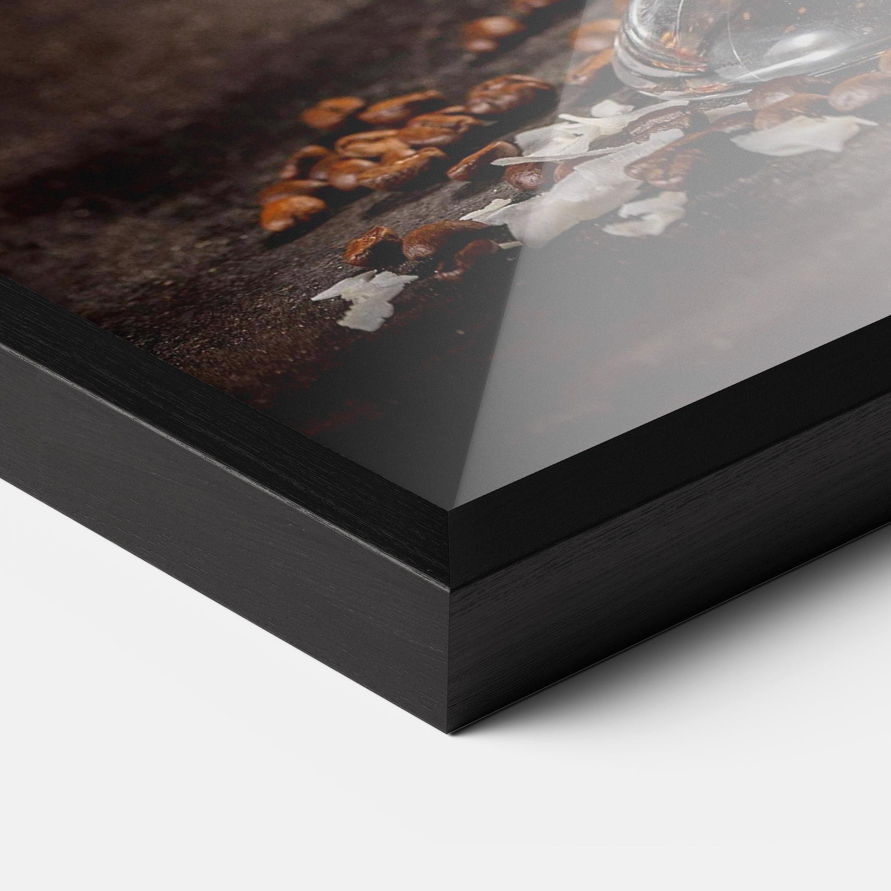 Gerahmte Poster Tasty Coconut Coffee mockup 3