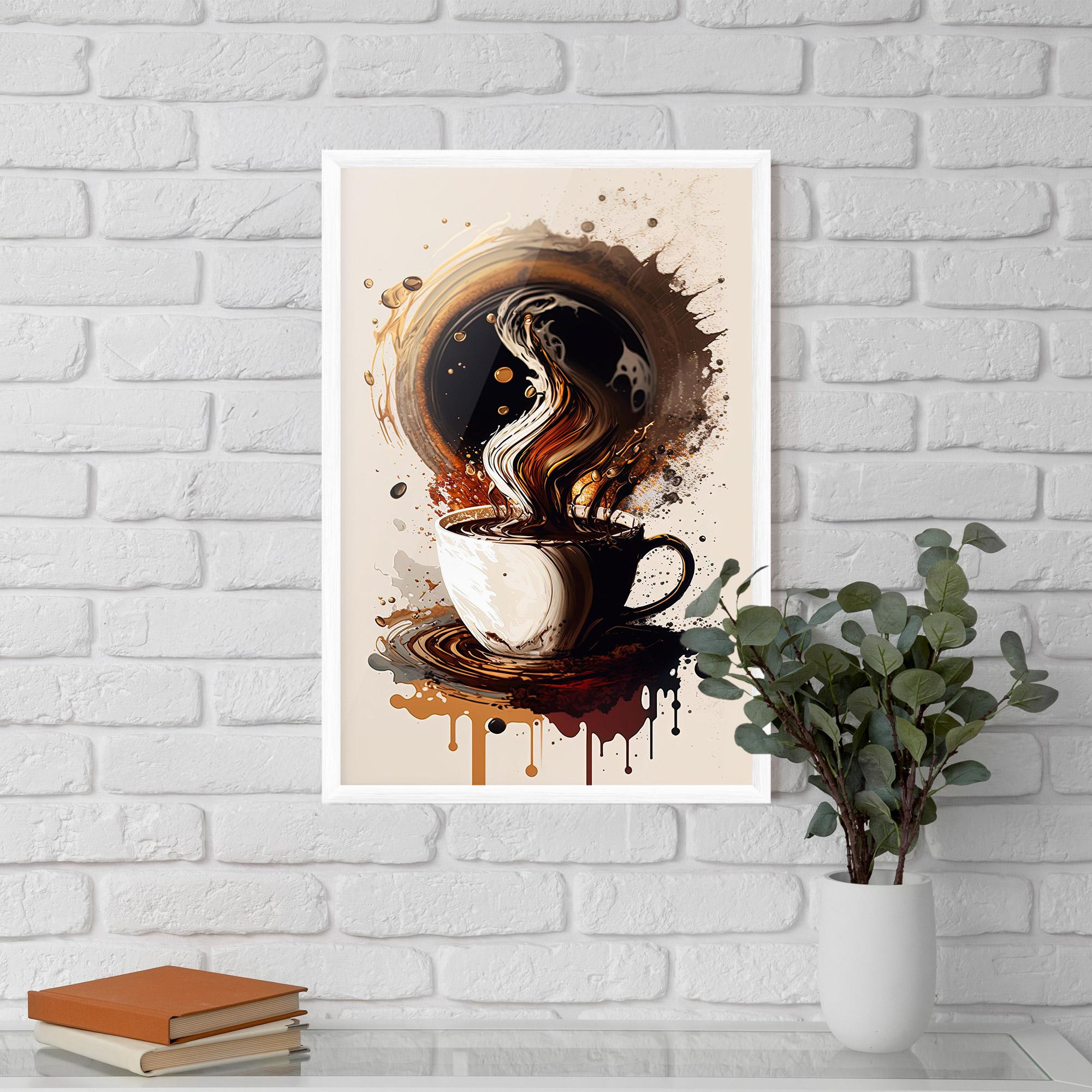 Gerahmte Poster Coffee Art mockup 5