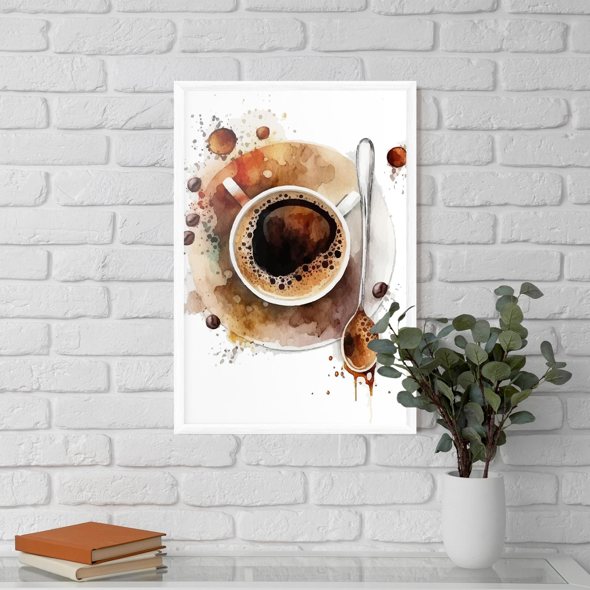 Gerahmte Poster Coffee Liquid mockup 5