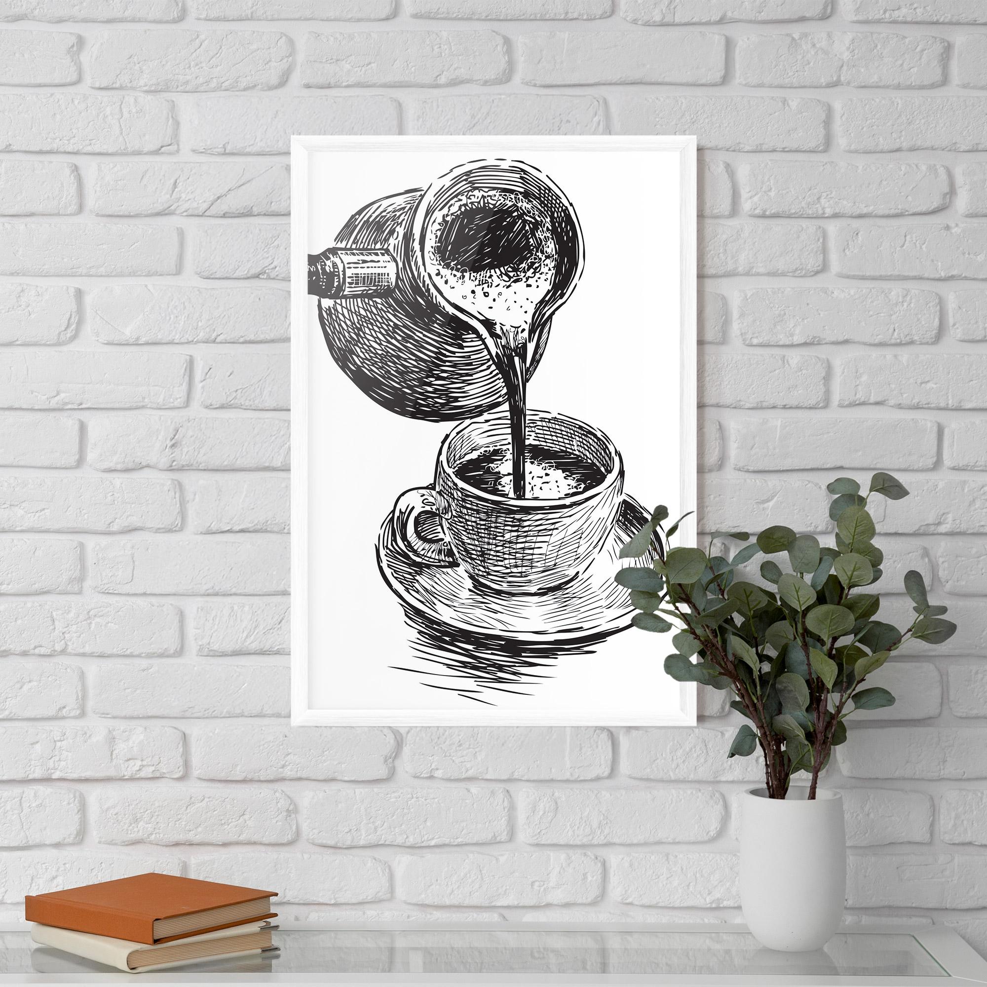 Gerahmte Poster Coffee Serving mockup 5