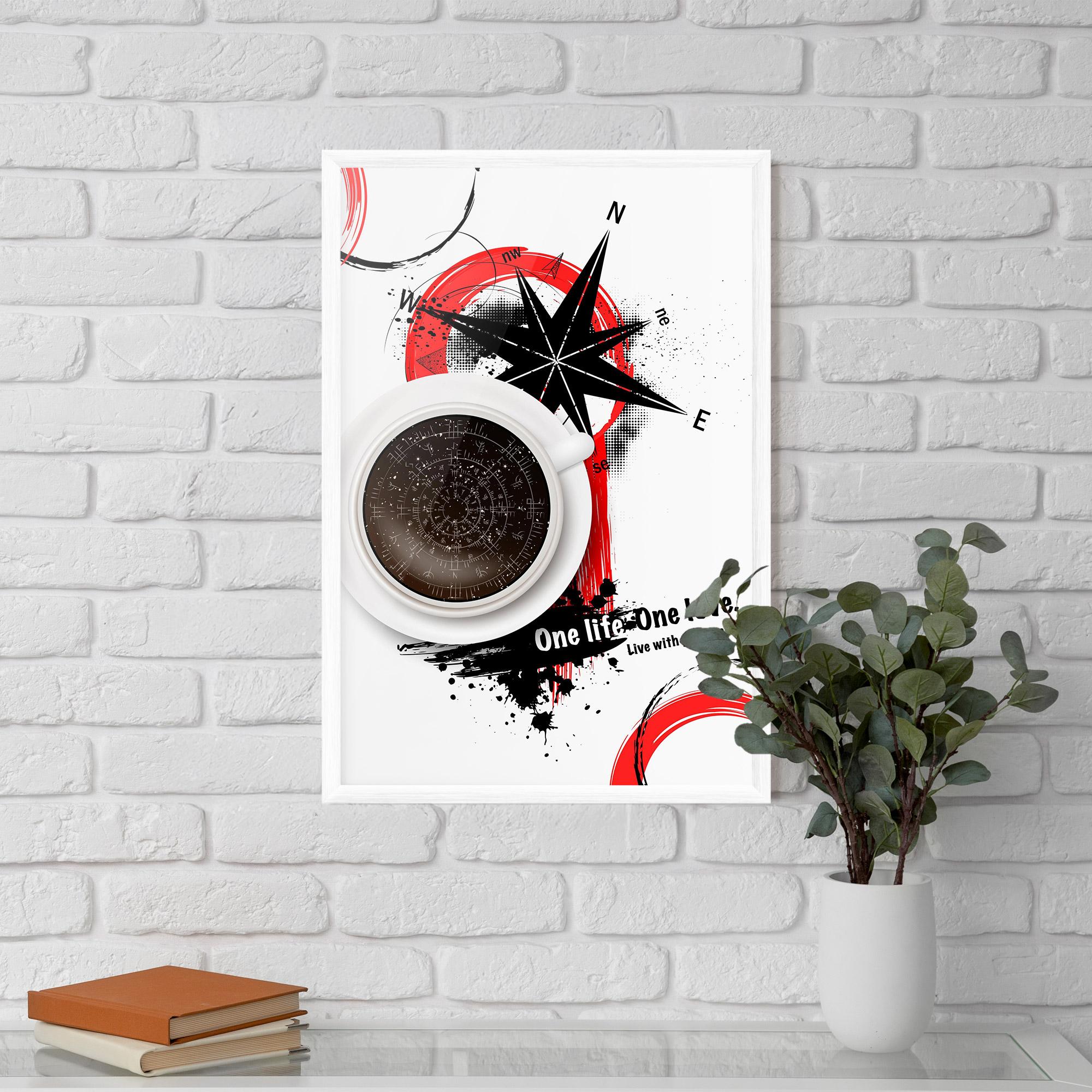 Gerahmte Poster Live With Passion mockup 5