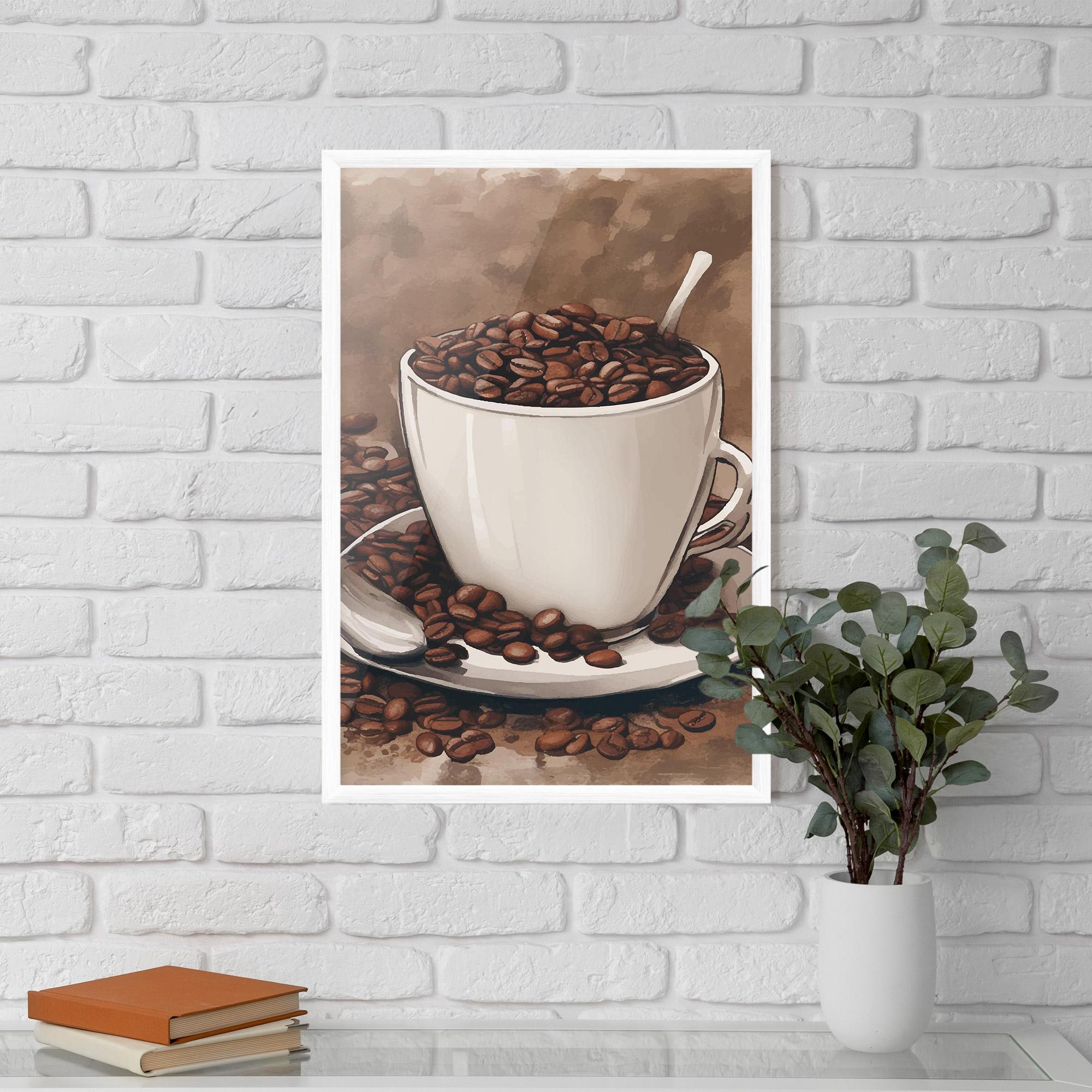 Gerahmte Poster Vintage Coffee mockup 5