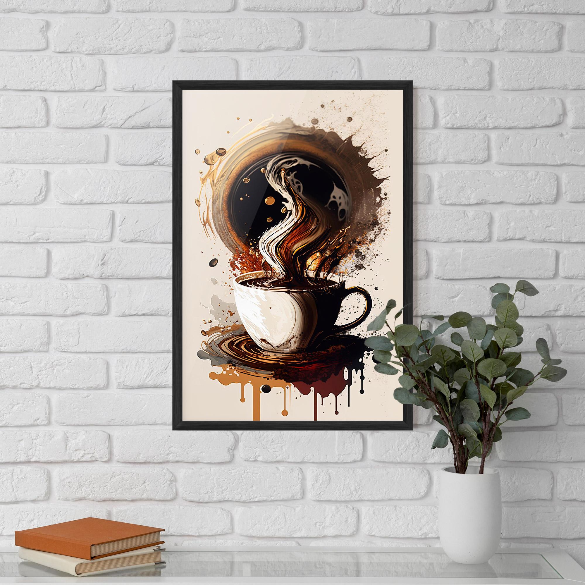 Gerahmte Poster Coffee Art mockup 5