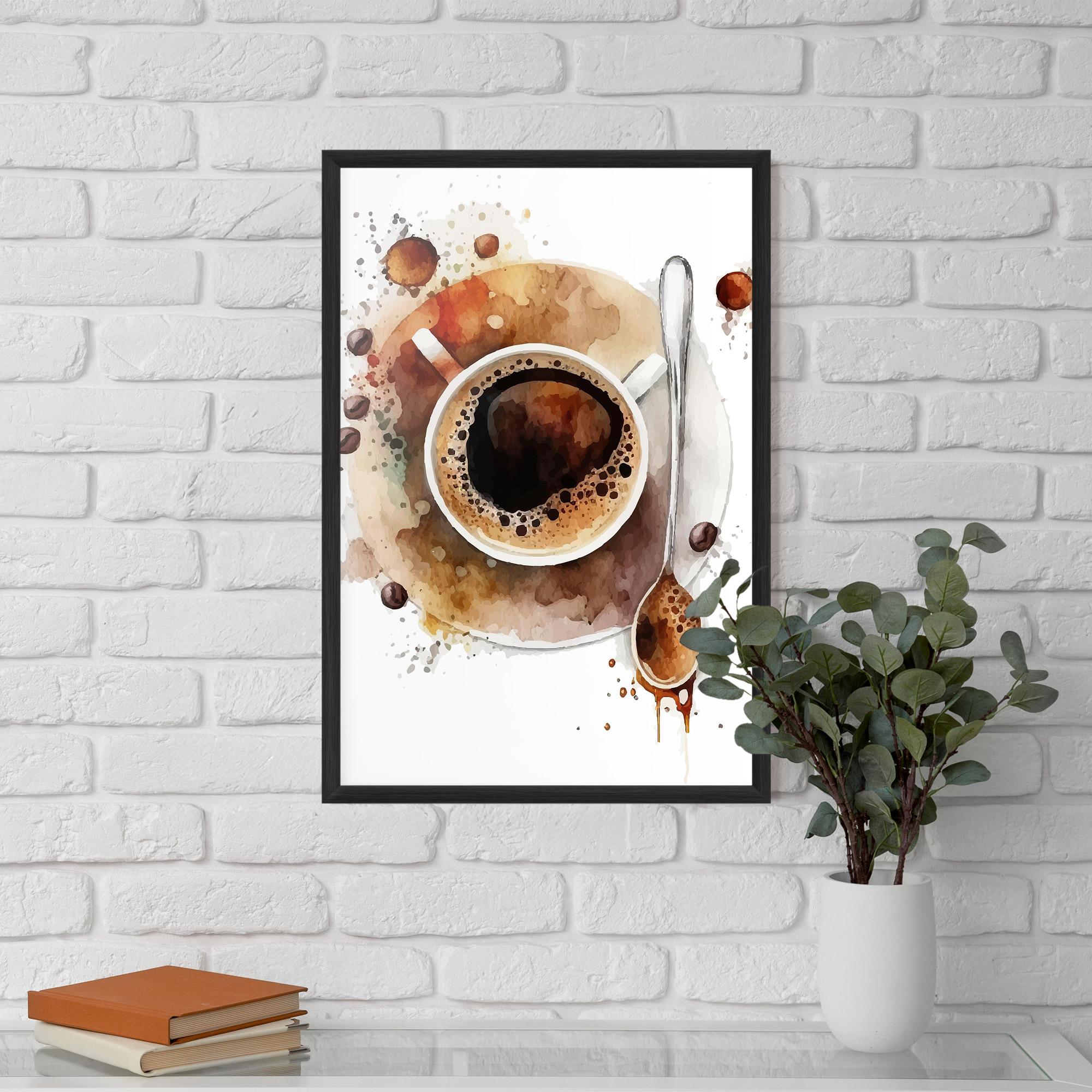 Gerahmte Poster Coffee Liquid mockup 5