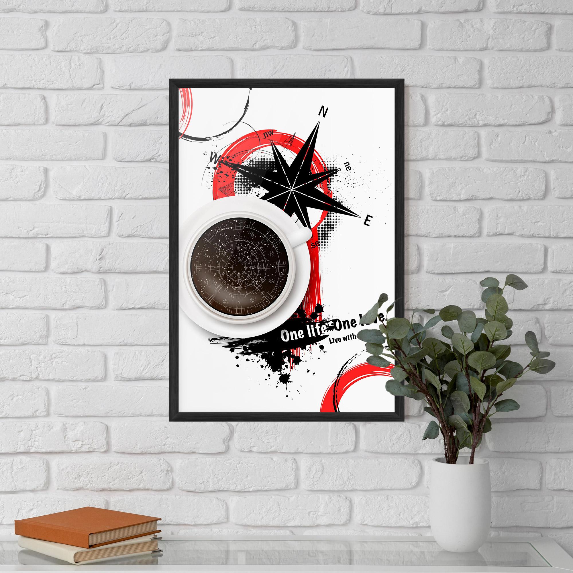 Gerahmte Poster Live With Passion mockup 5