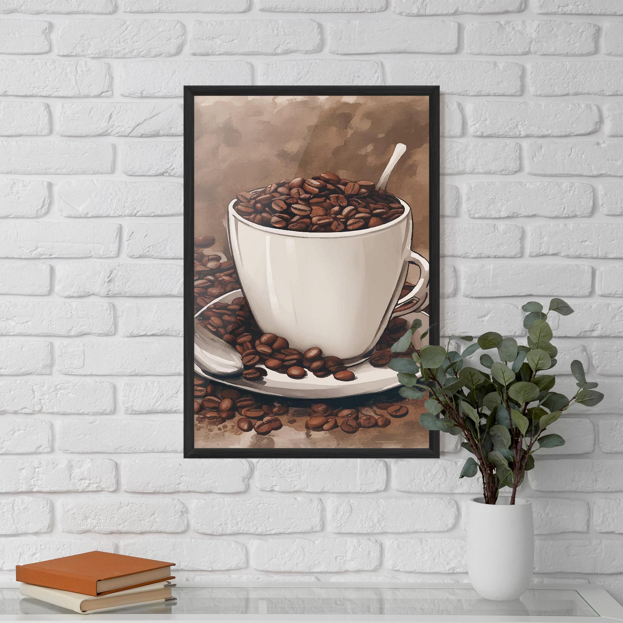 Gerahmte Poster Vintage Coffee mockup 5