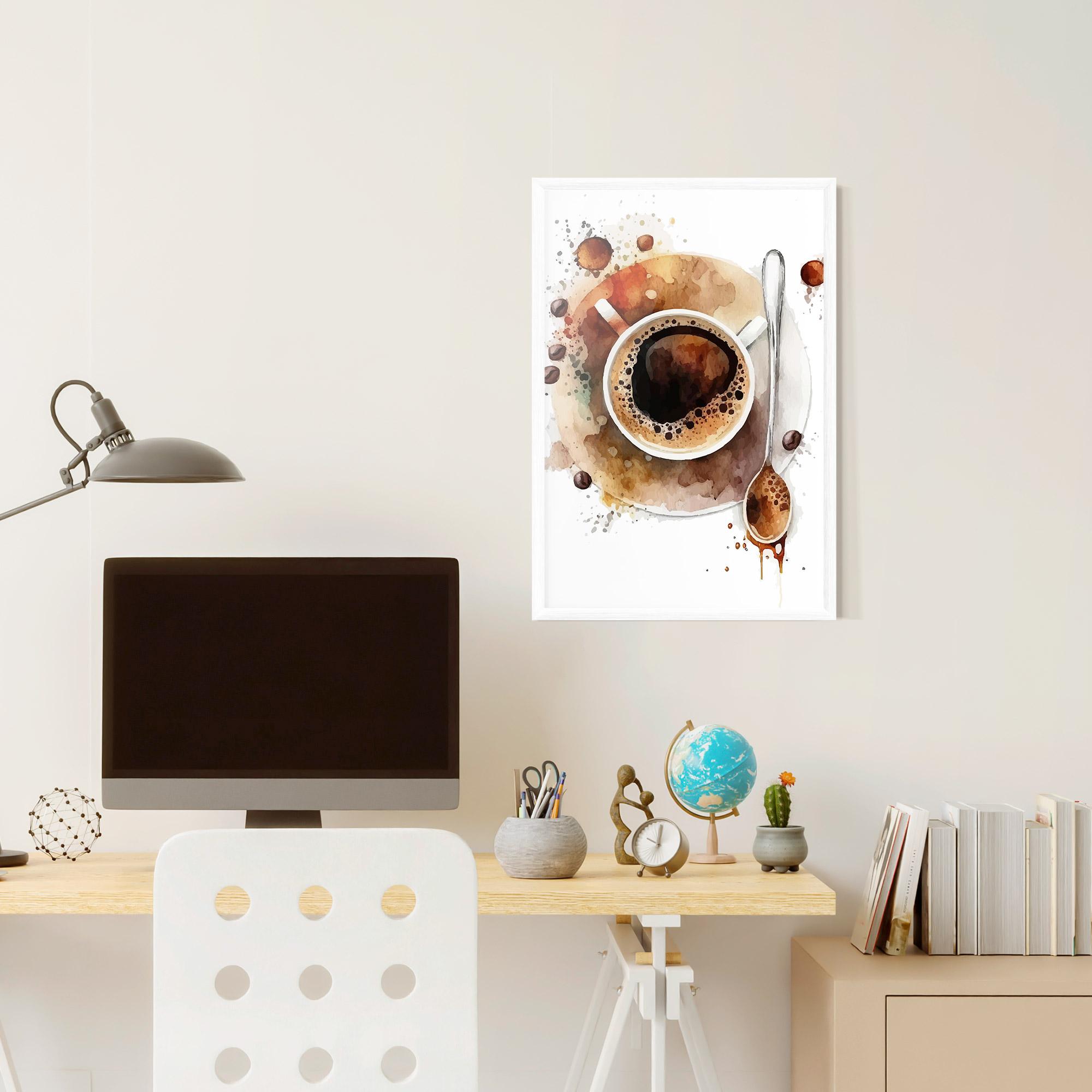 Gerahmte Poster Coffee Liquid mockup 6