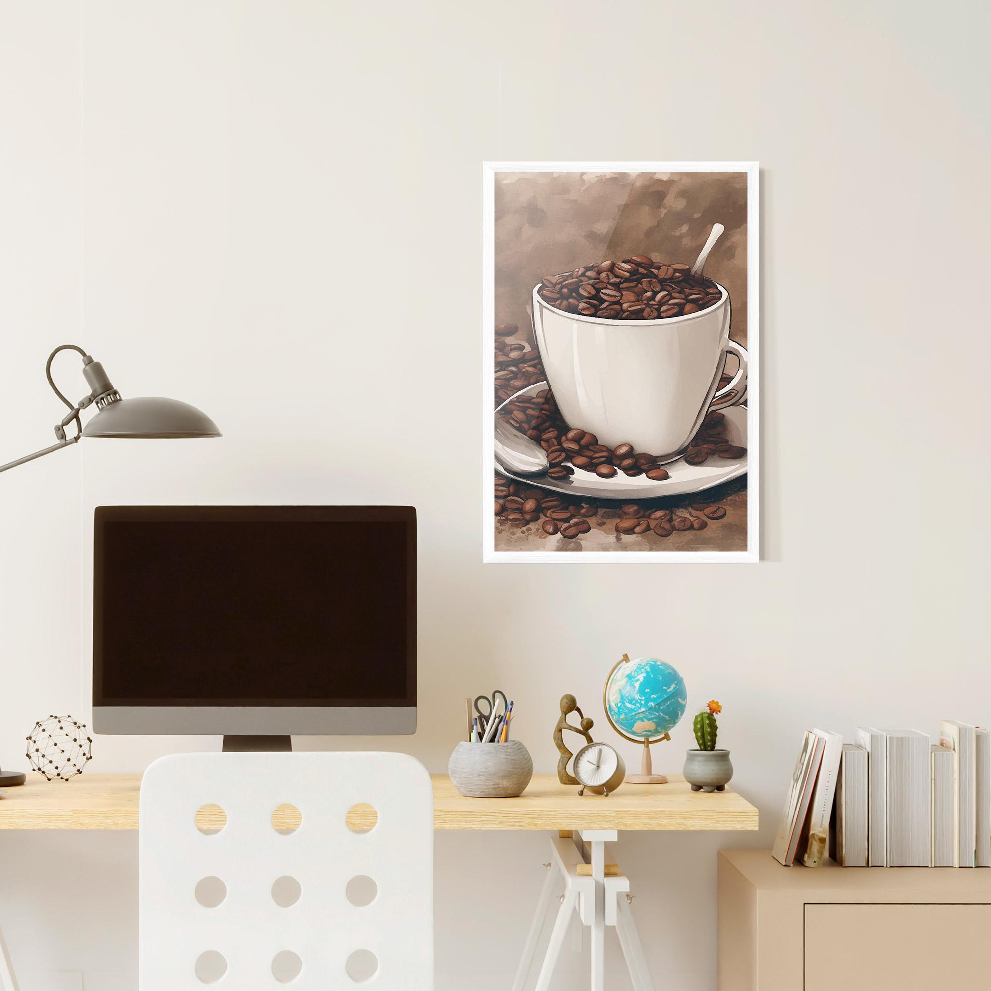 Gerahmte Poster Vintage Coffee mockup 6