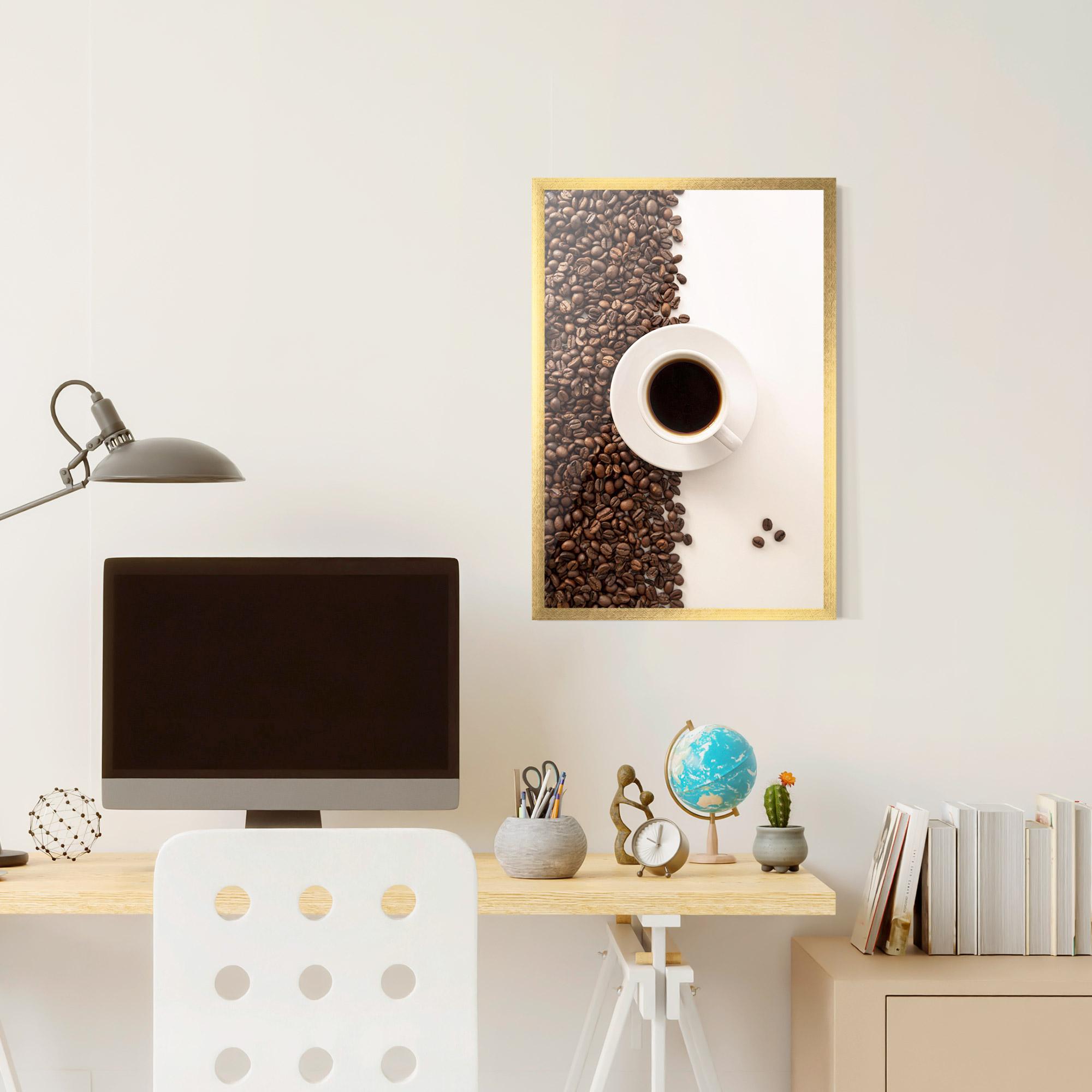 Gerahmte Poster Contrasted Coffee mockup 6