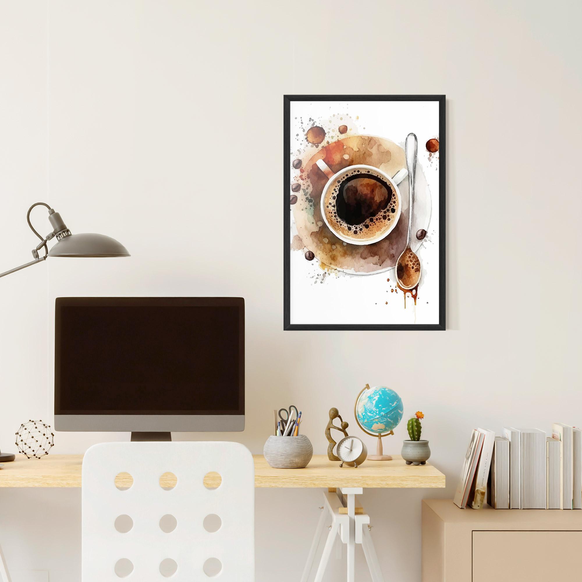 Gerahmte Poster Coffee Liquid mockup 6