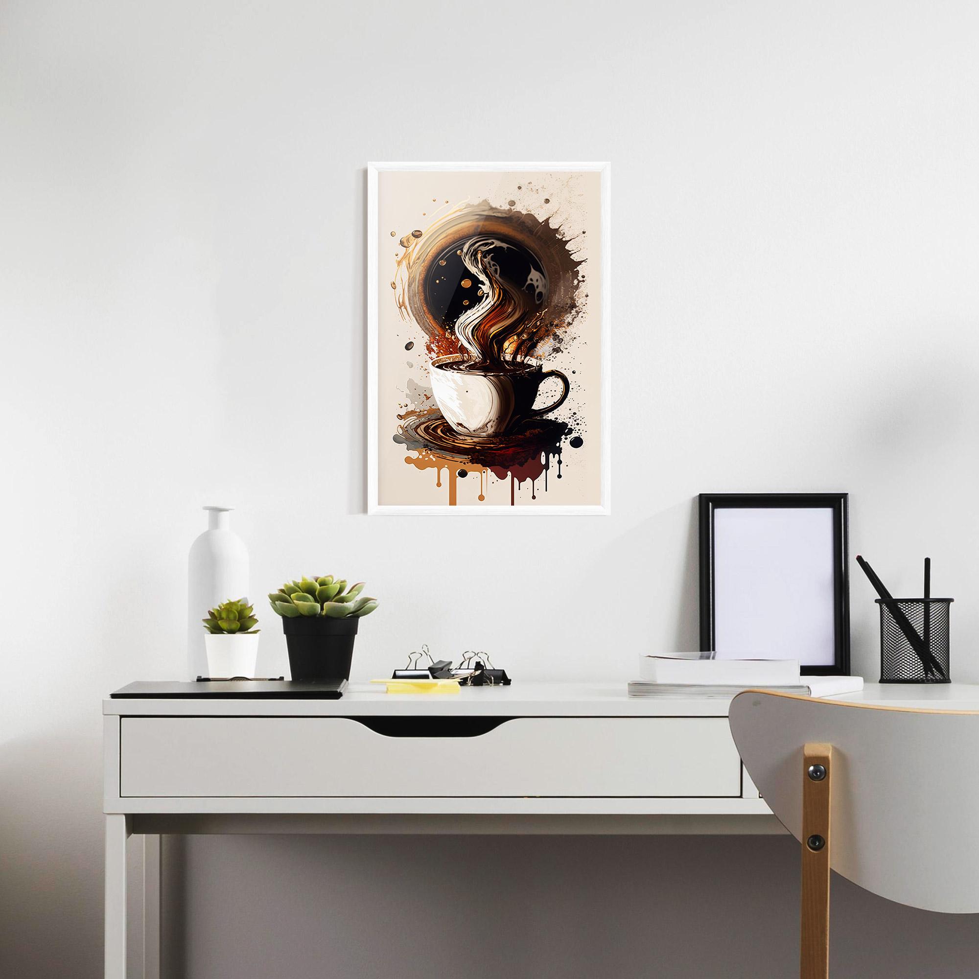 Gerahmte Poster Coffee Art mockup 7