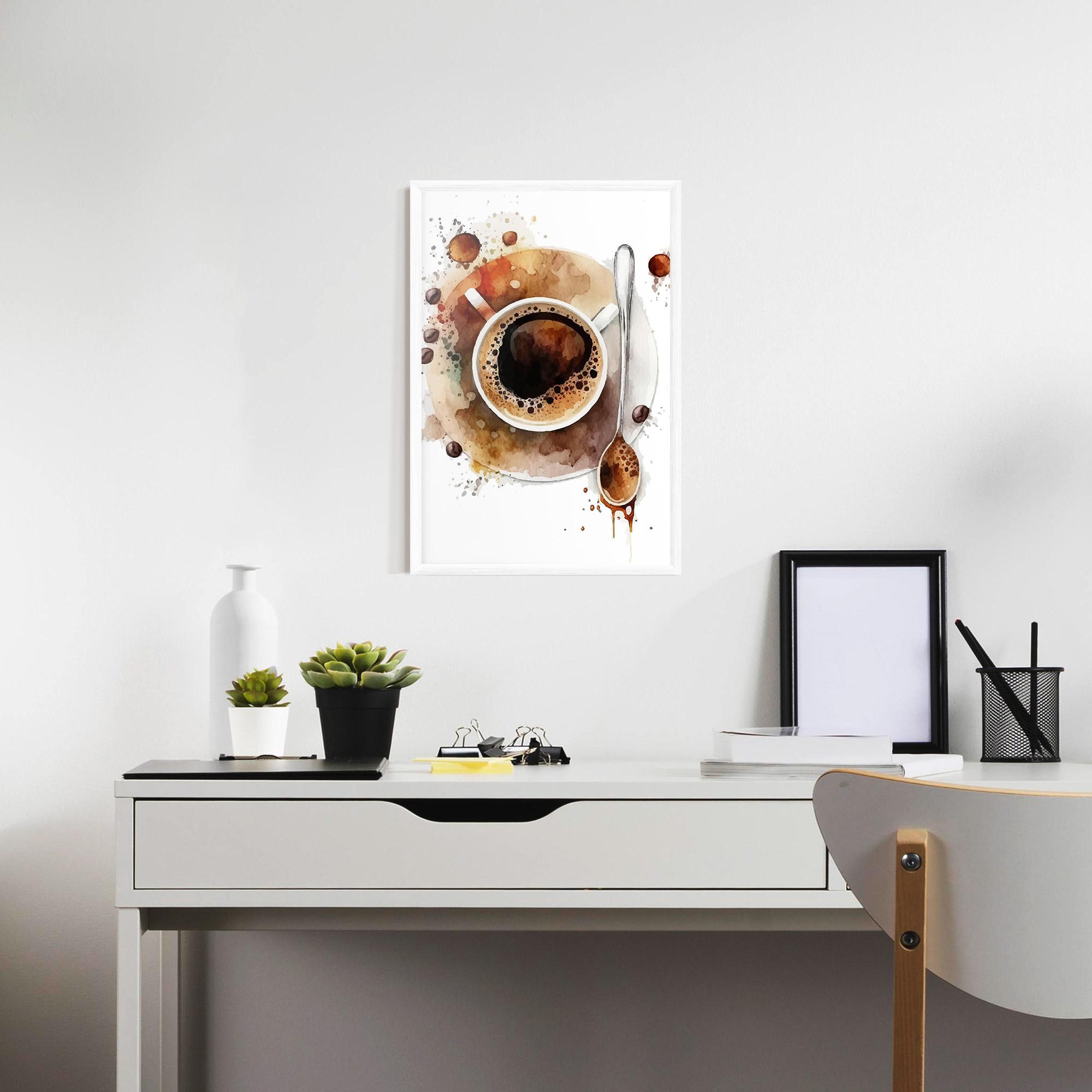Gerahmte Poster Coffee Liquid mockup 7