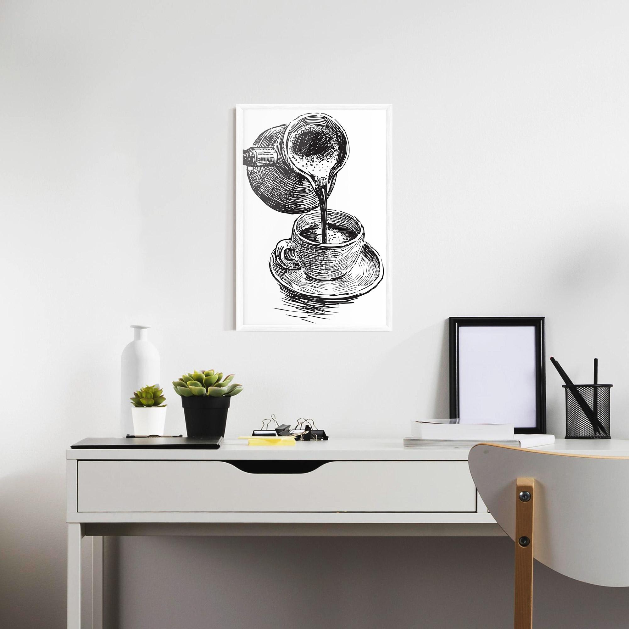 Gerahmte Poster Coffee Serving mockup 7