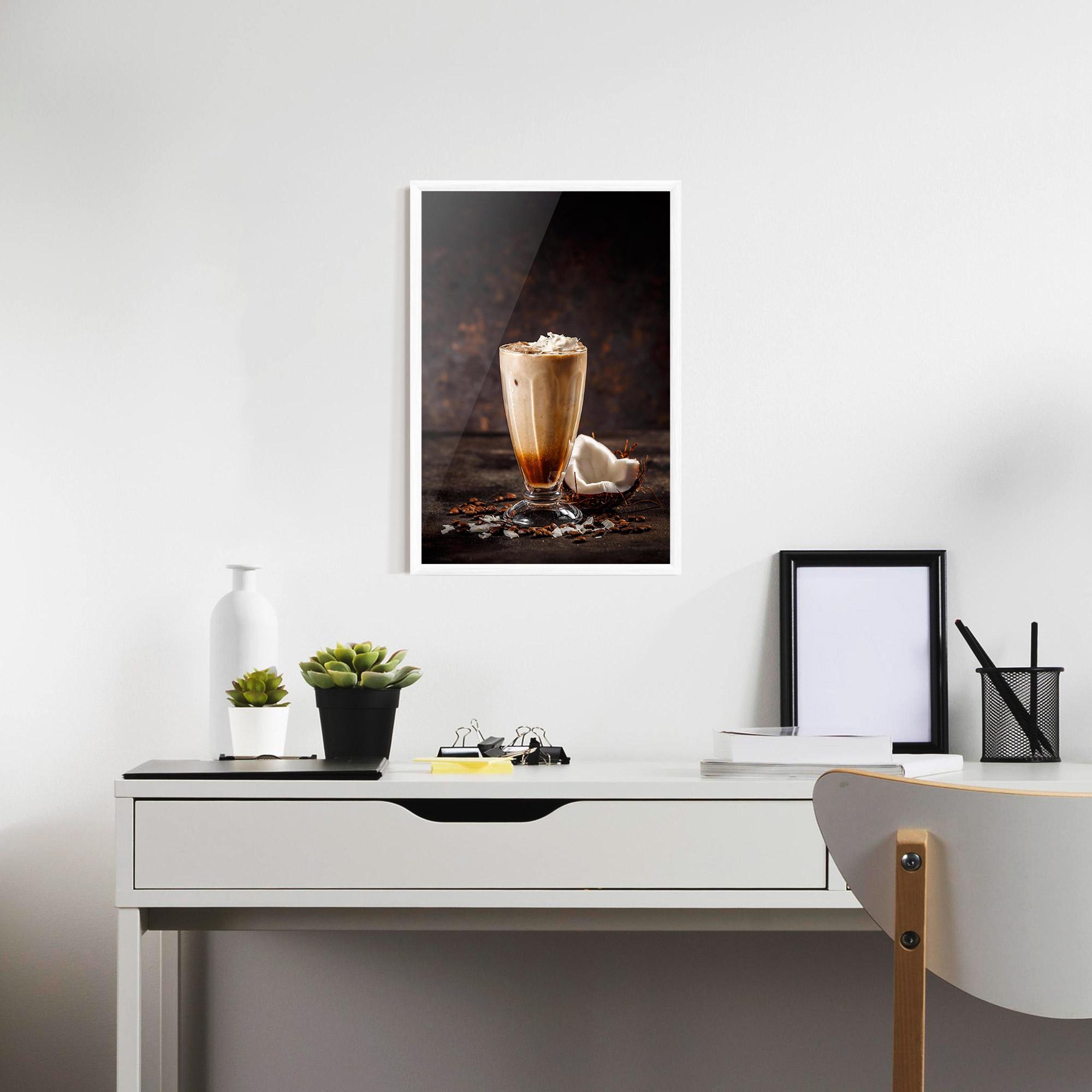 Gerahmte Poster Tasty Coconut Coffee mockup 7