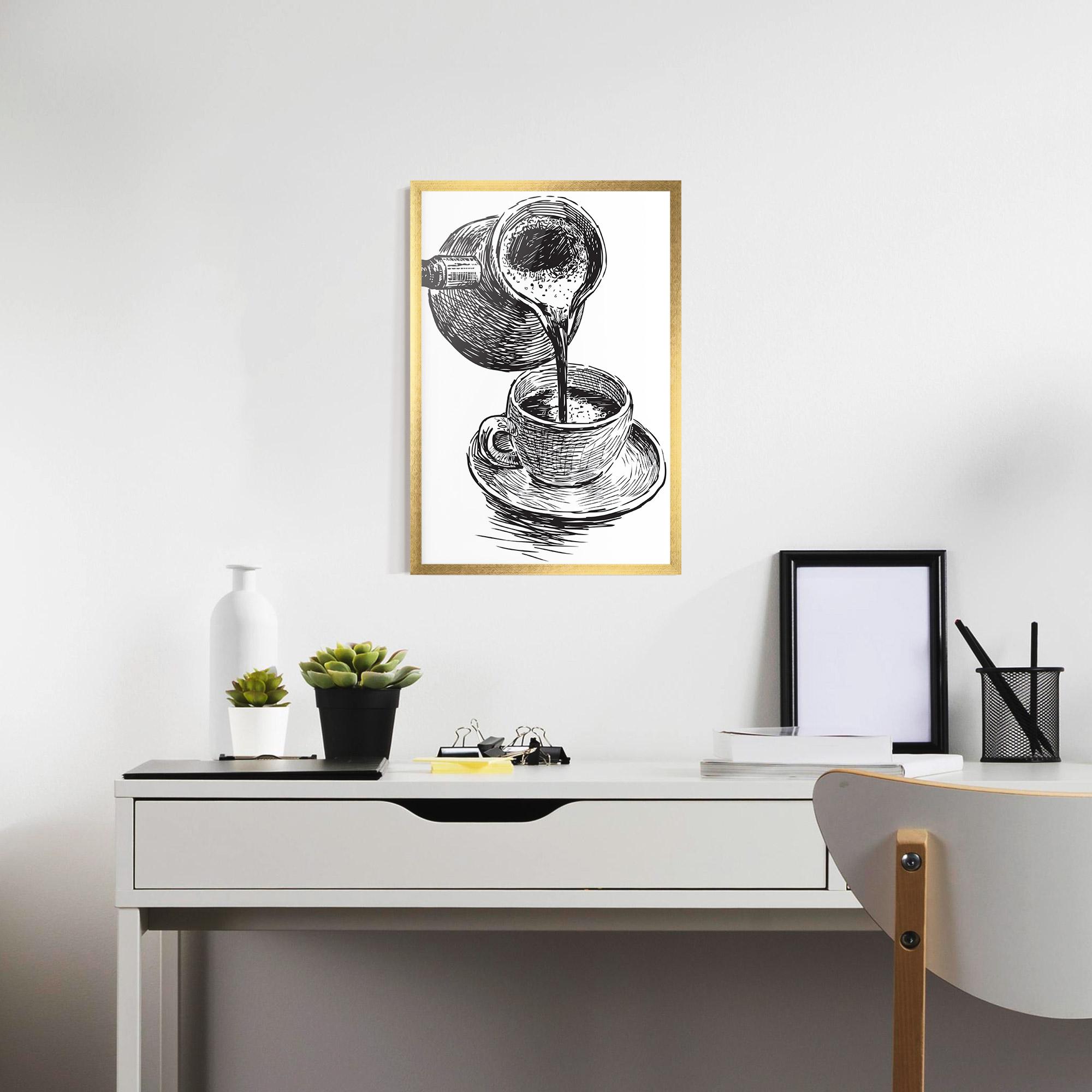 Gerahmte Poster Coffee Serving mockup 7