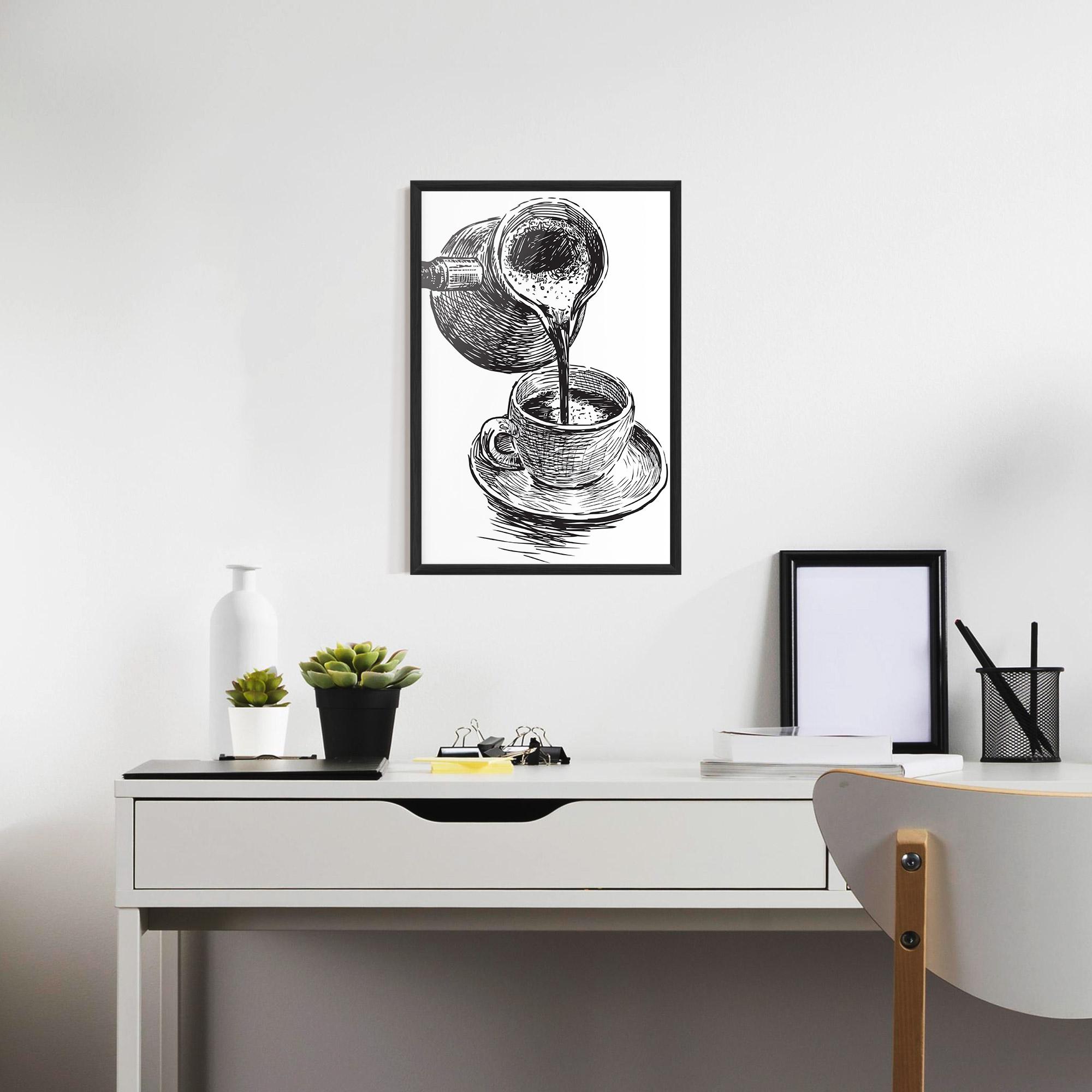Gerahmte Poster Coffee Serving mockup 7