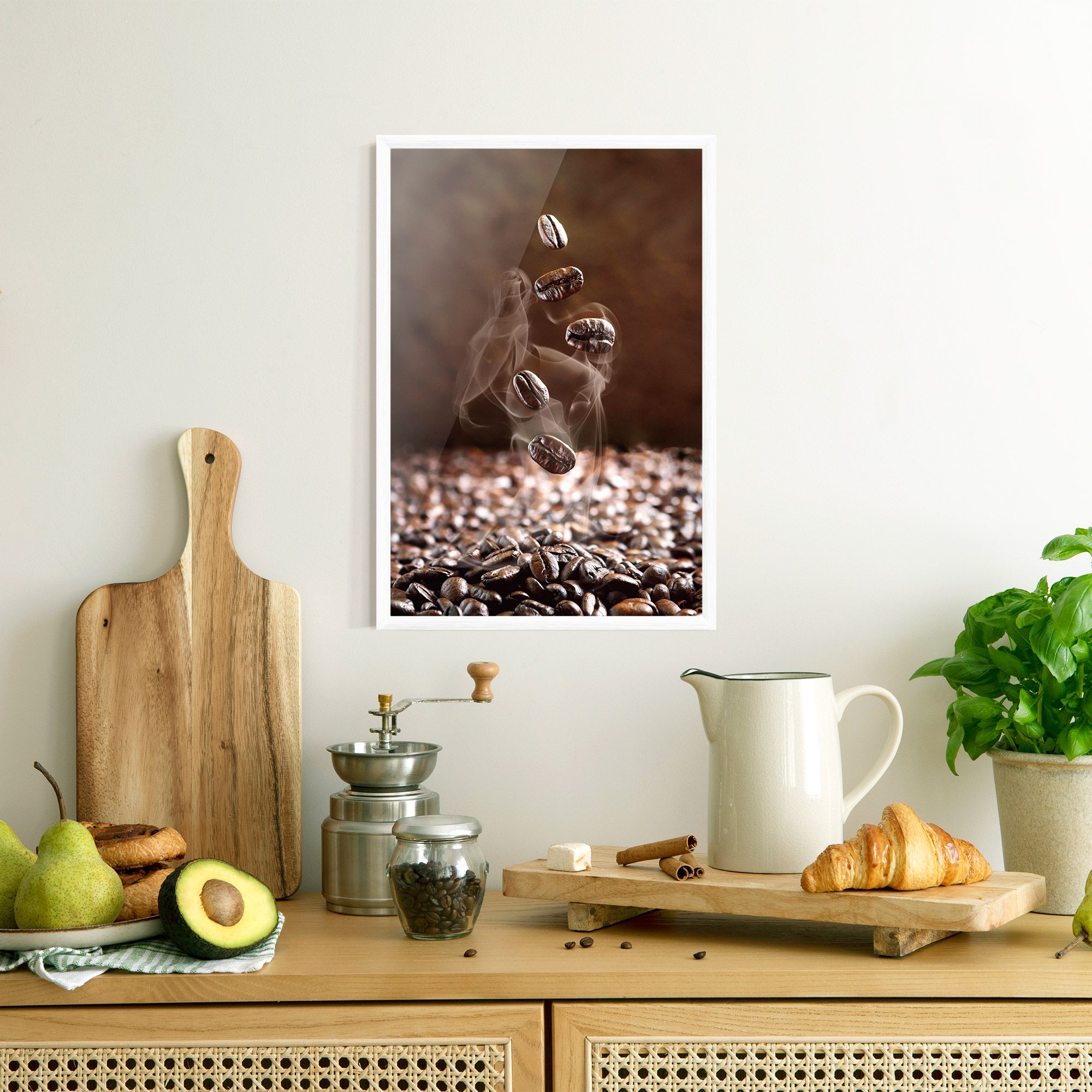 Close Up Falling Beans mockup 8