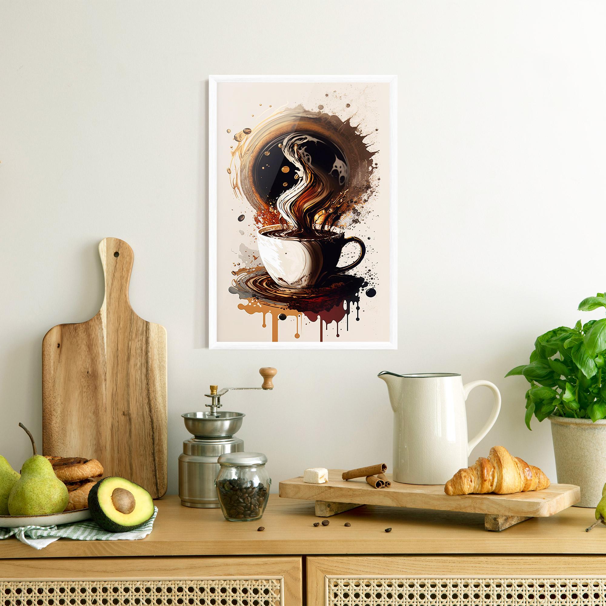 Gerahmte Poster Coffee Art mockup 8