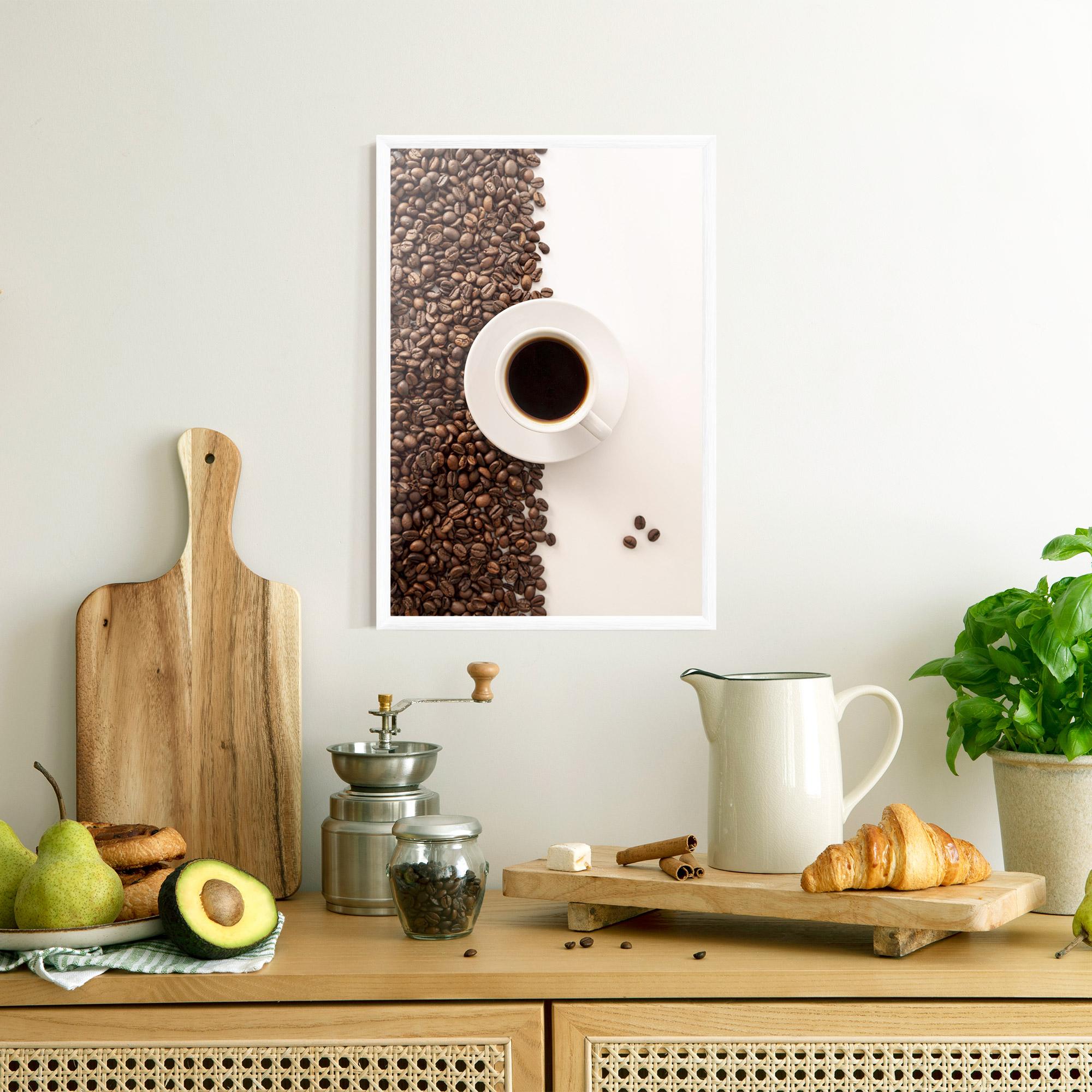 Gerahmte Poster Contrasted Coffee mockup 8