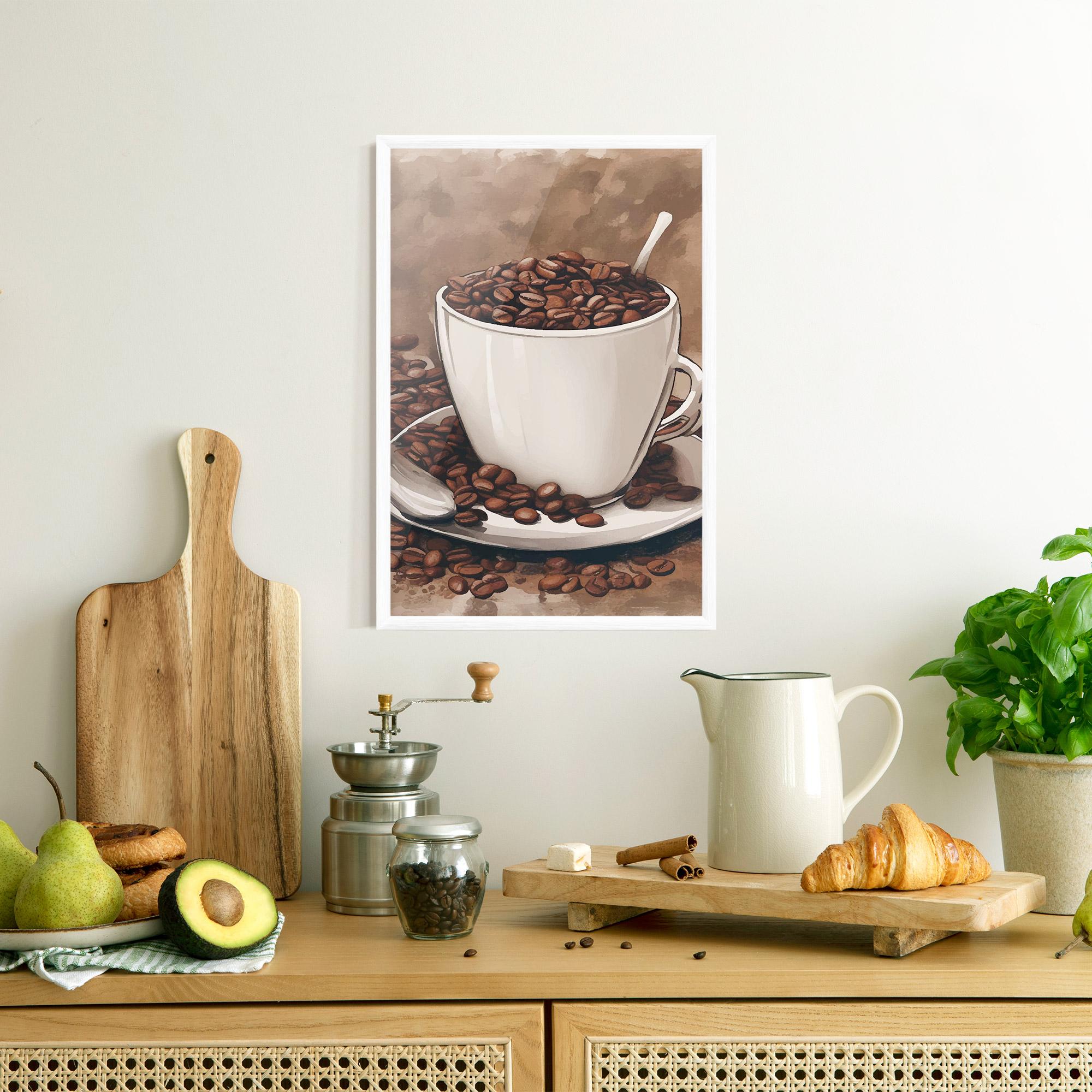 Gerahmte Poster Vintage Coffee mockup 8