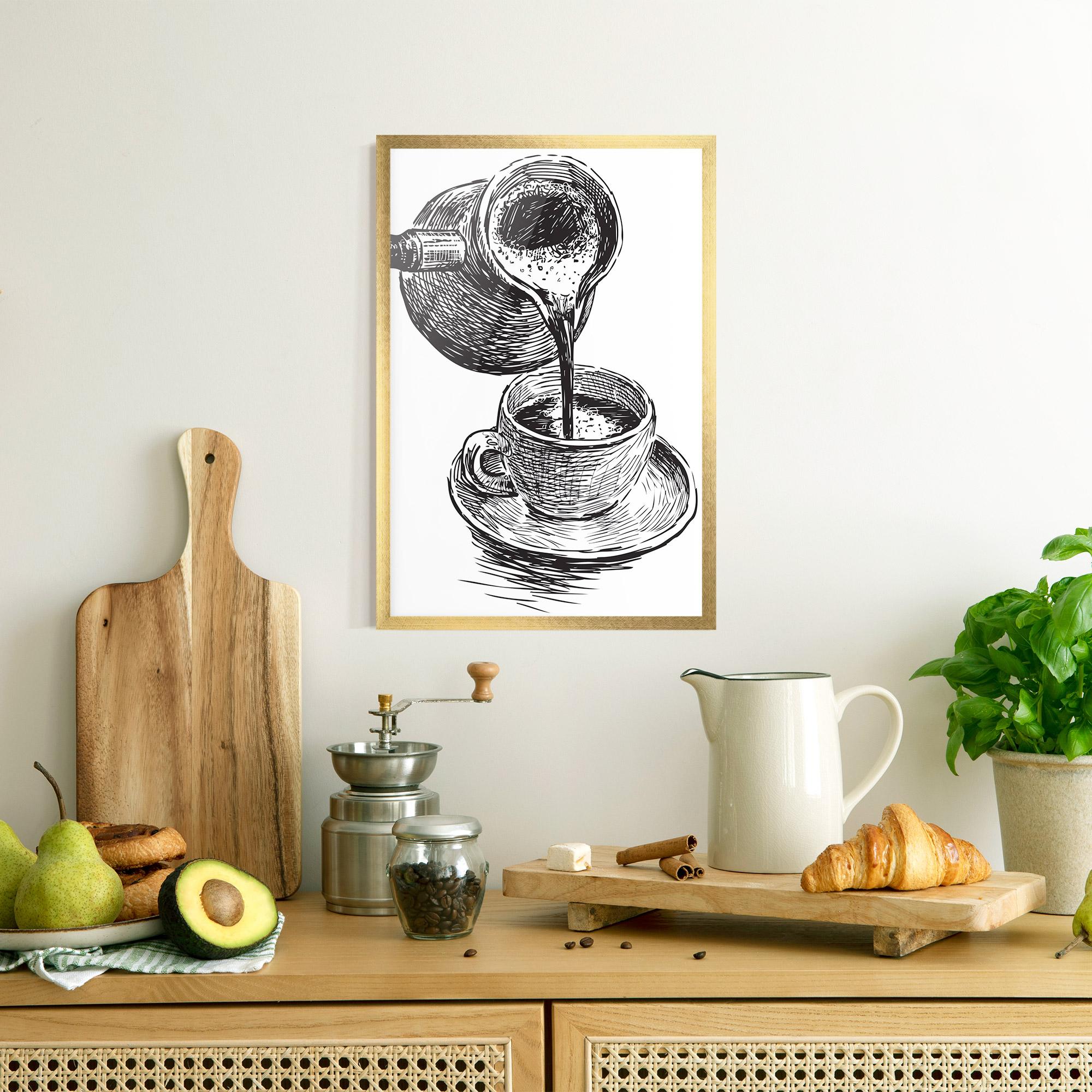 Gerahmte Poster Coffee Serving mockup 8