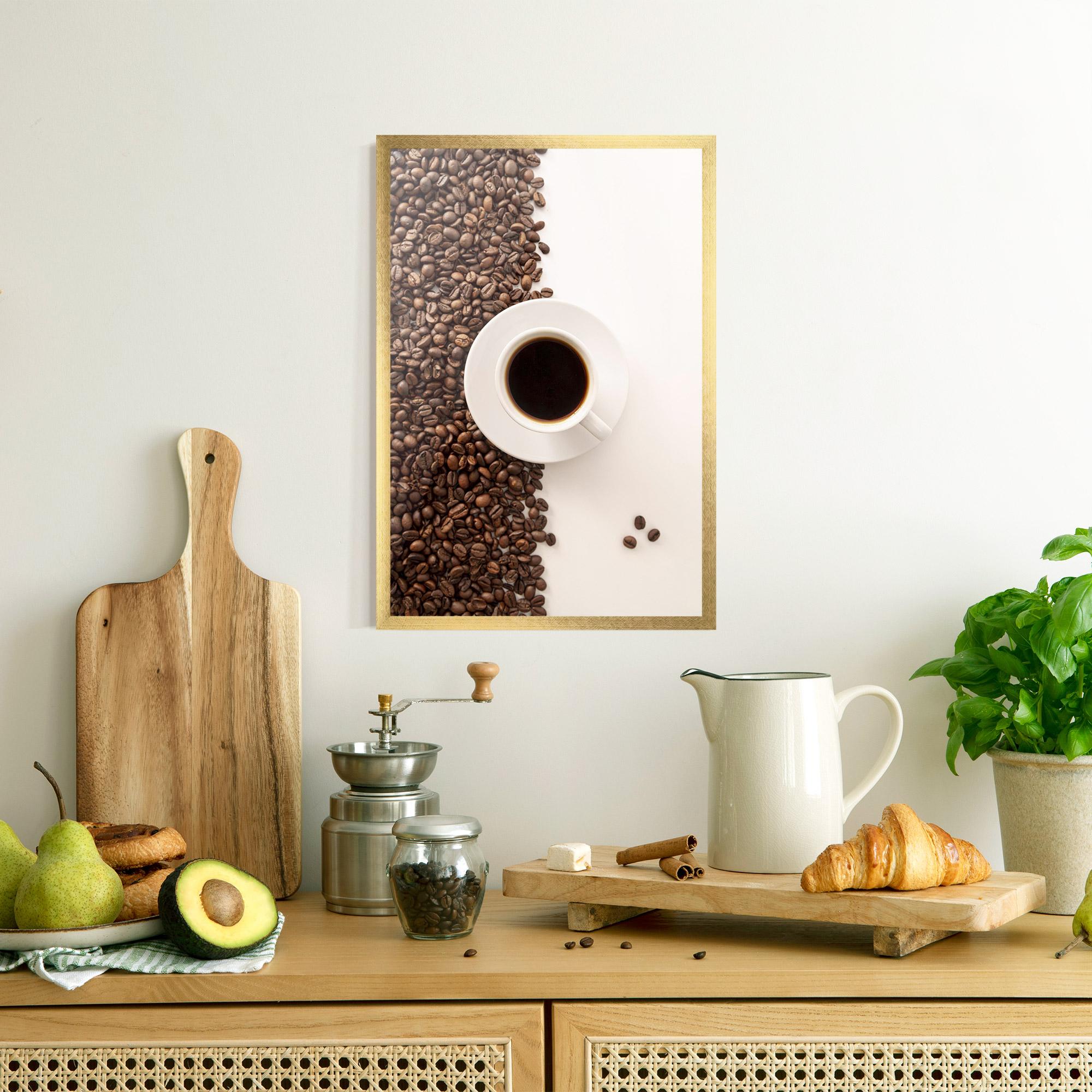 Gerahmte Poster Contrasted Coffee mockup 8