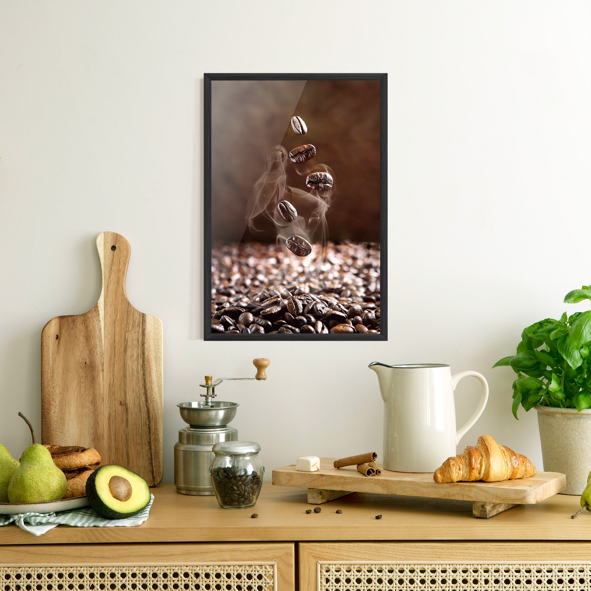 Close Up Falling Beans mockup 8