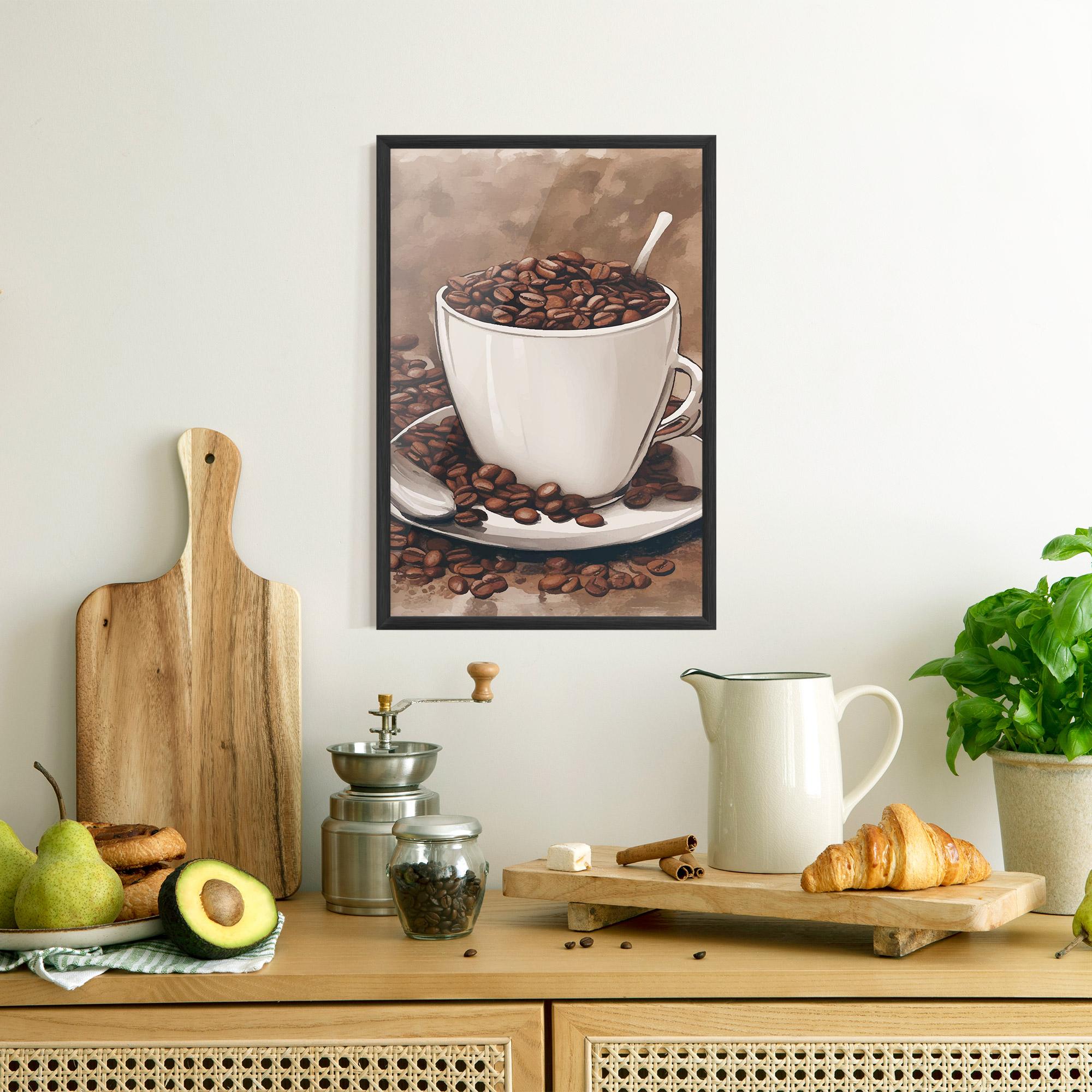 Gerahmte Poster Vintage Coffee mockup 8