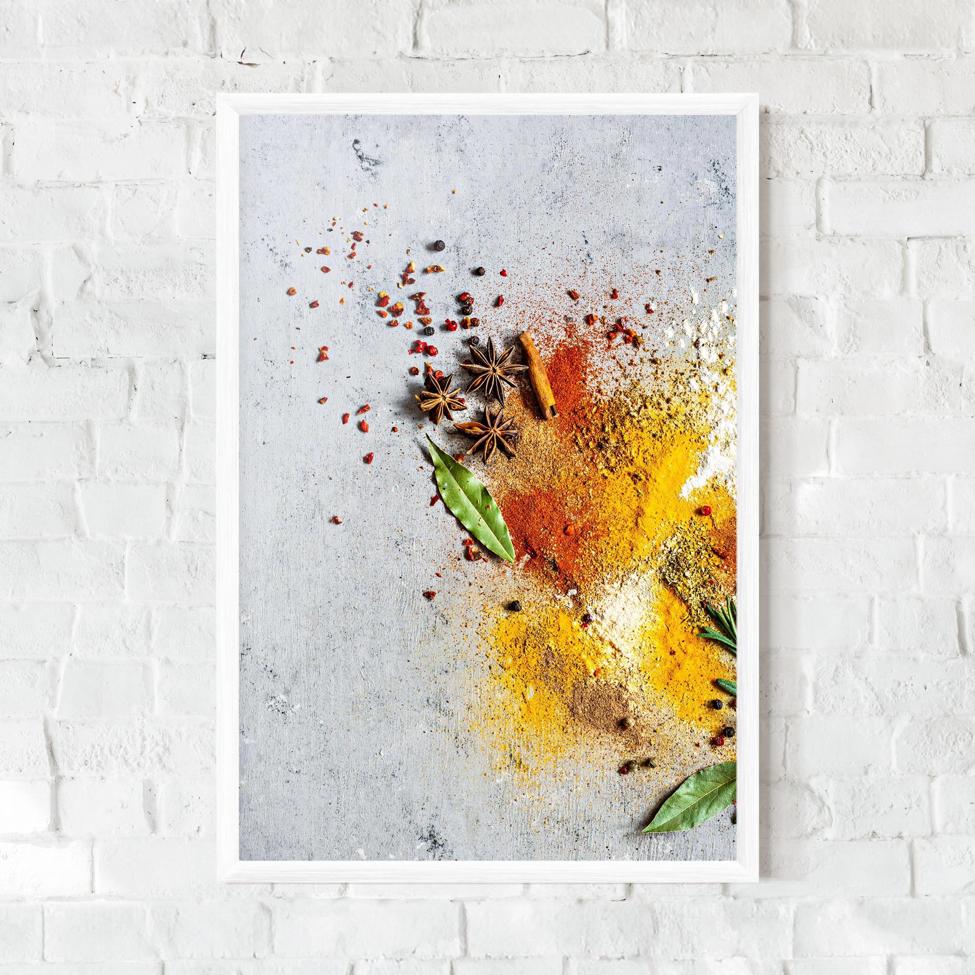 Gerahmte Poster Spice Powders mockup 0