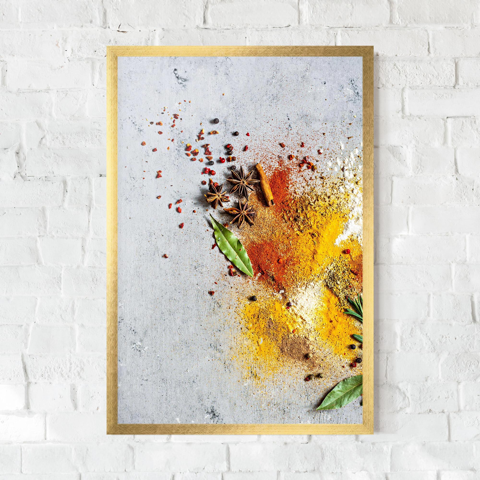 Gerahmte Poster Spice Powders mockup 0