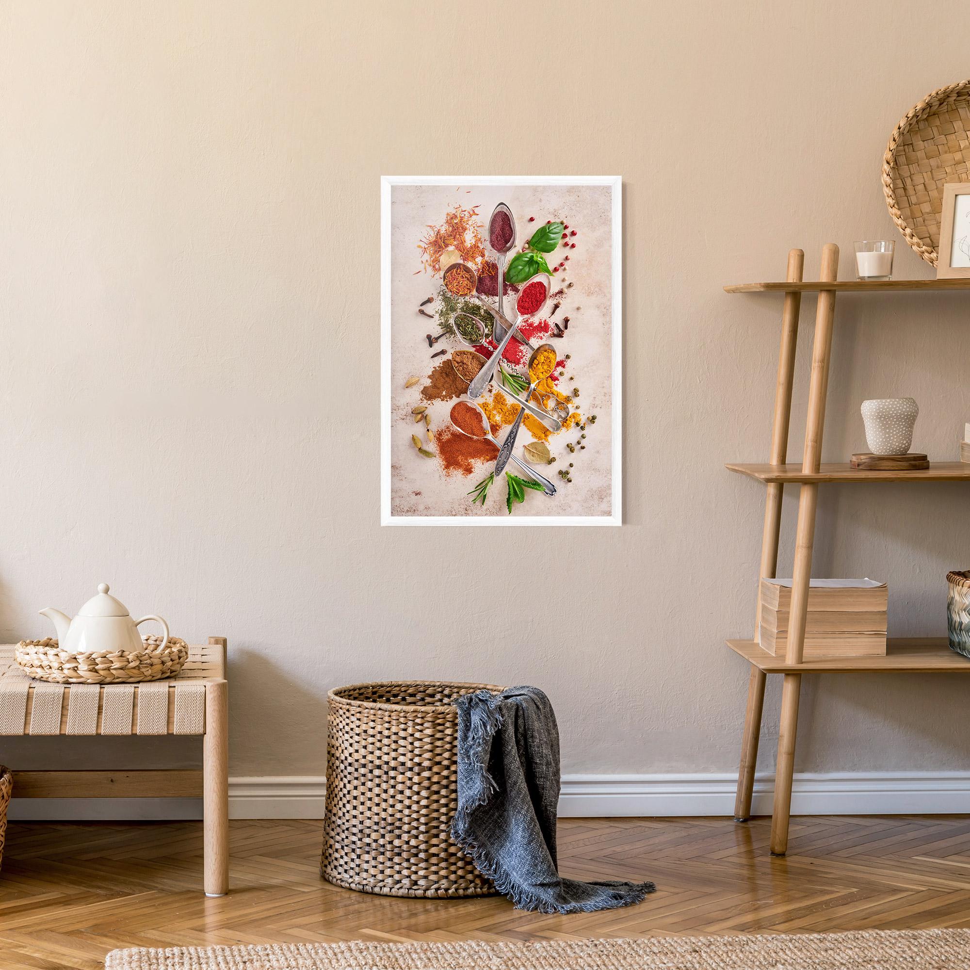Gerahmte Poster Colorful Spices Cooking mockup 9