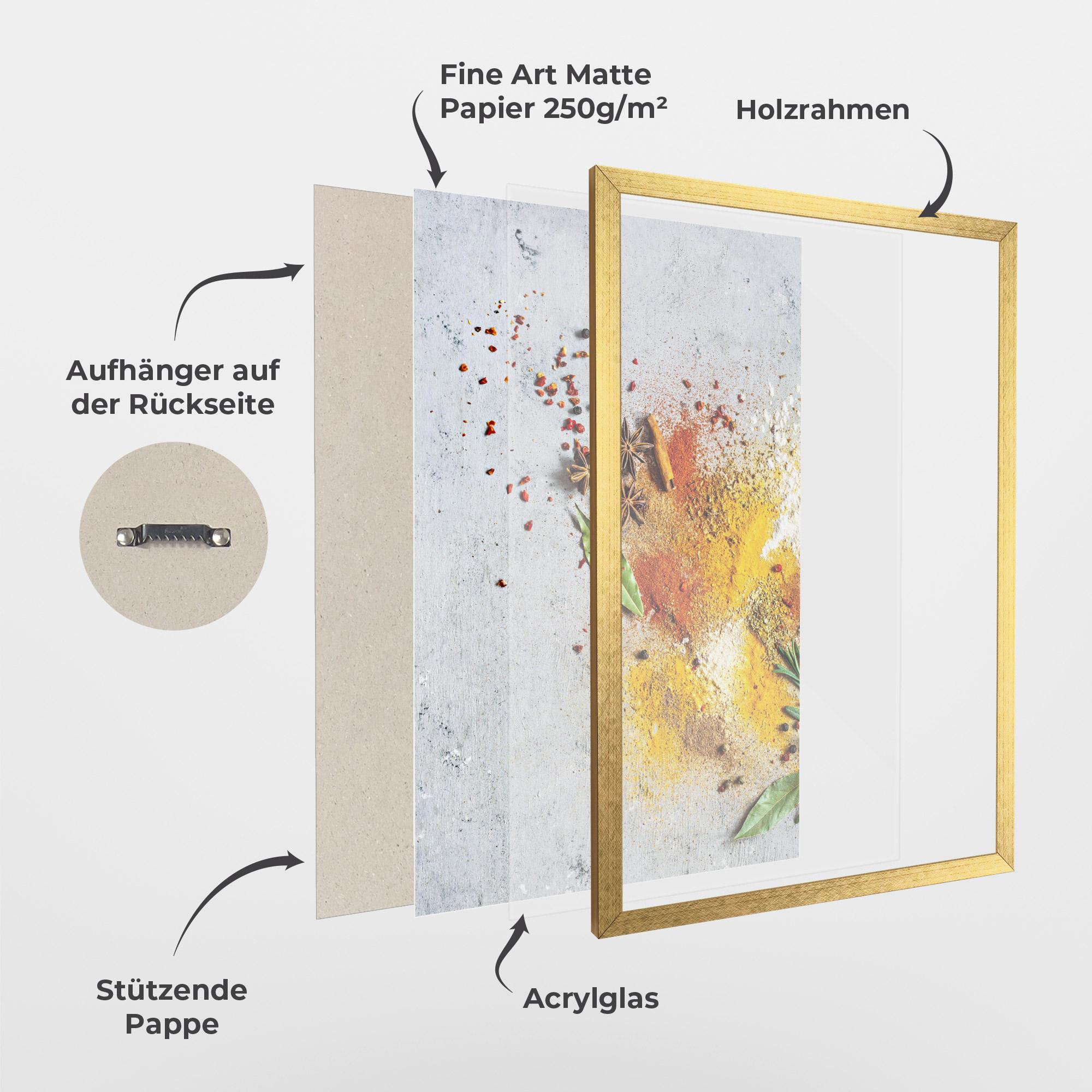 Gerahmte Poster Spice Powders mockup 1