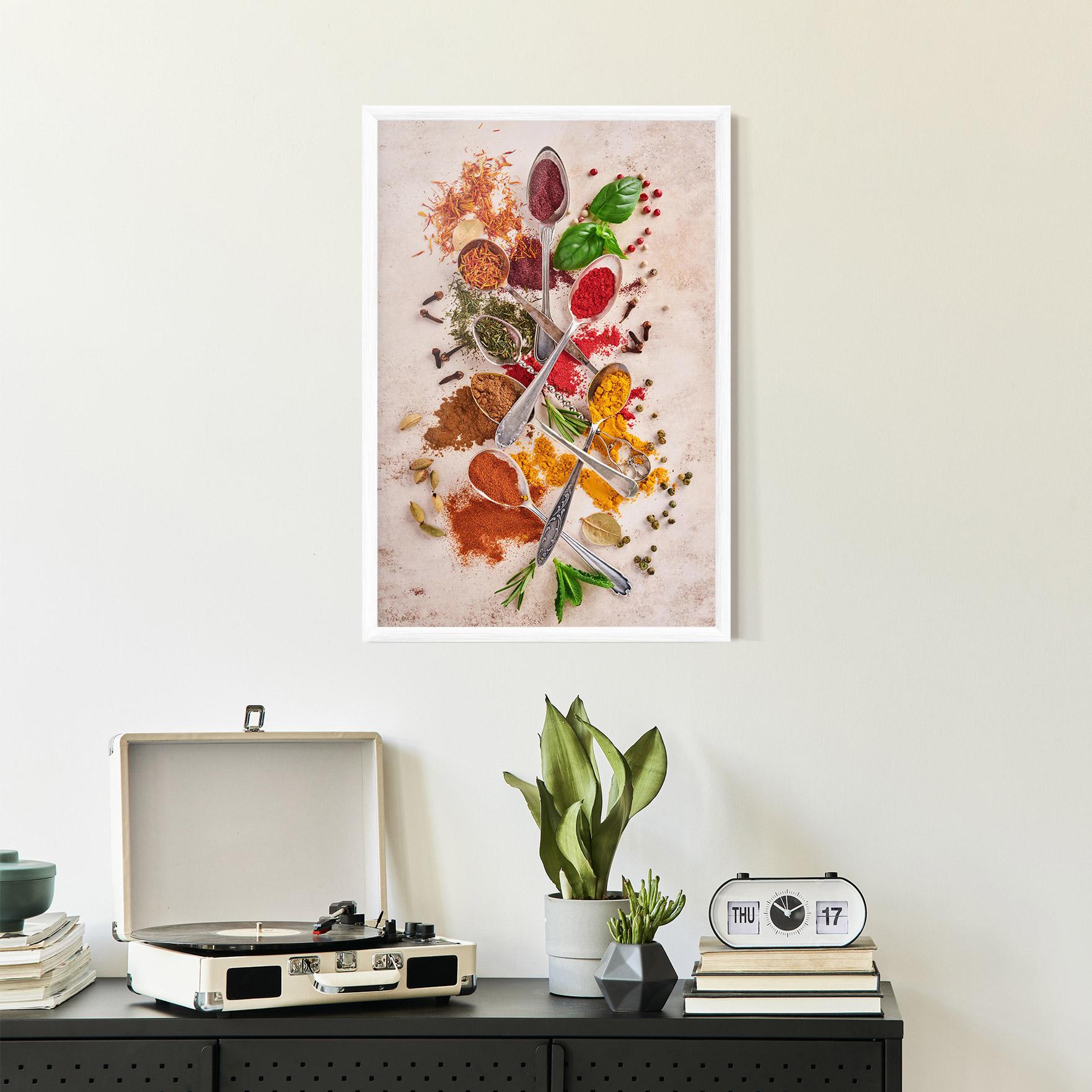 Gerahmte Poster Colorful Spices Cooking mockup 2
