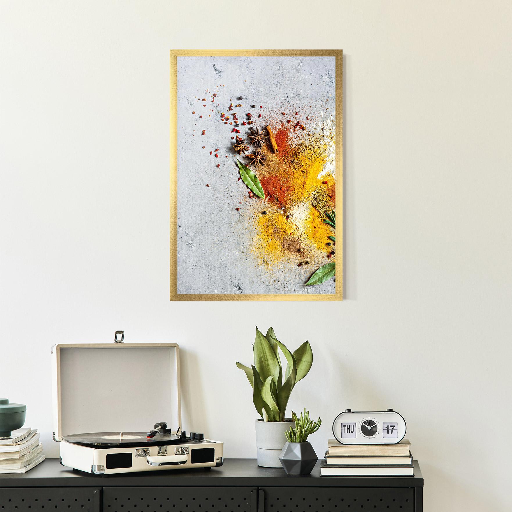 Gerahmte Poster Spice Powders mockup 2
