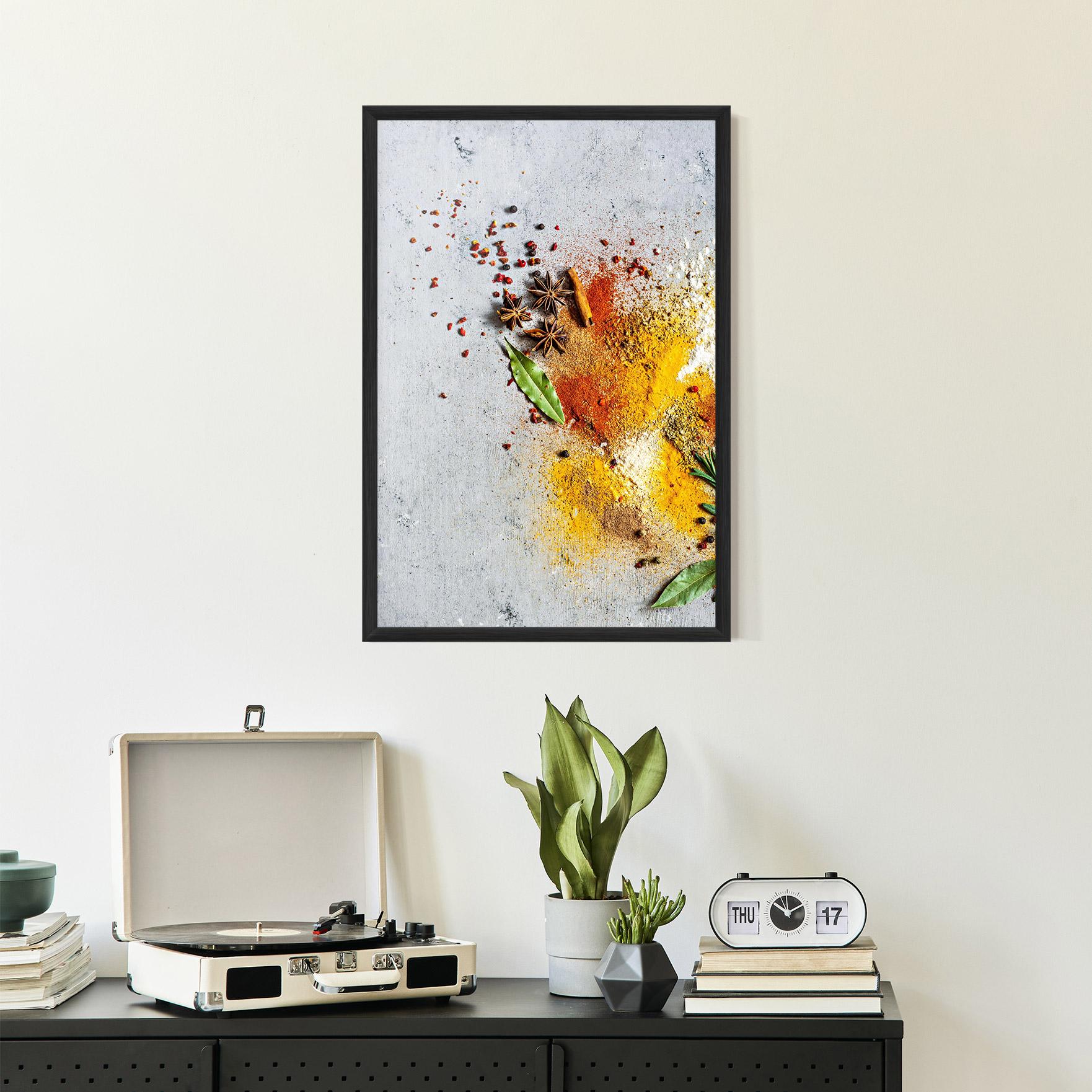 Gerahmte Poster Spice Powders mockup 2