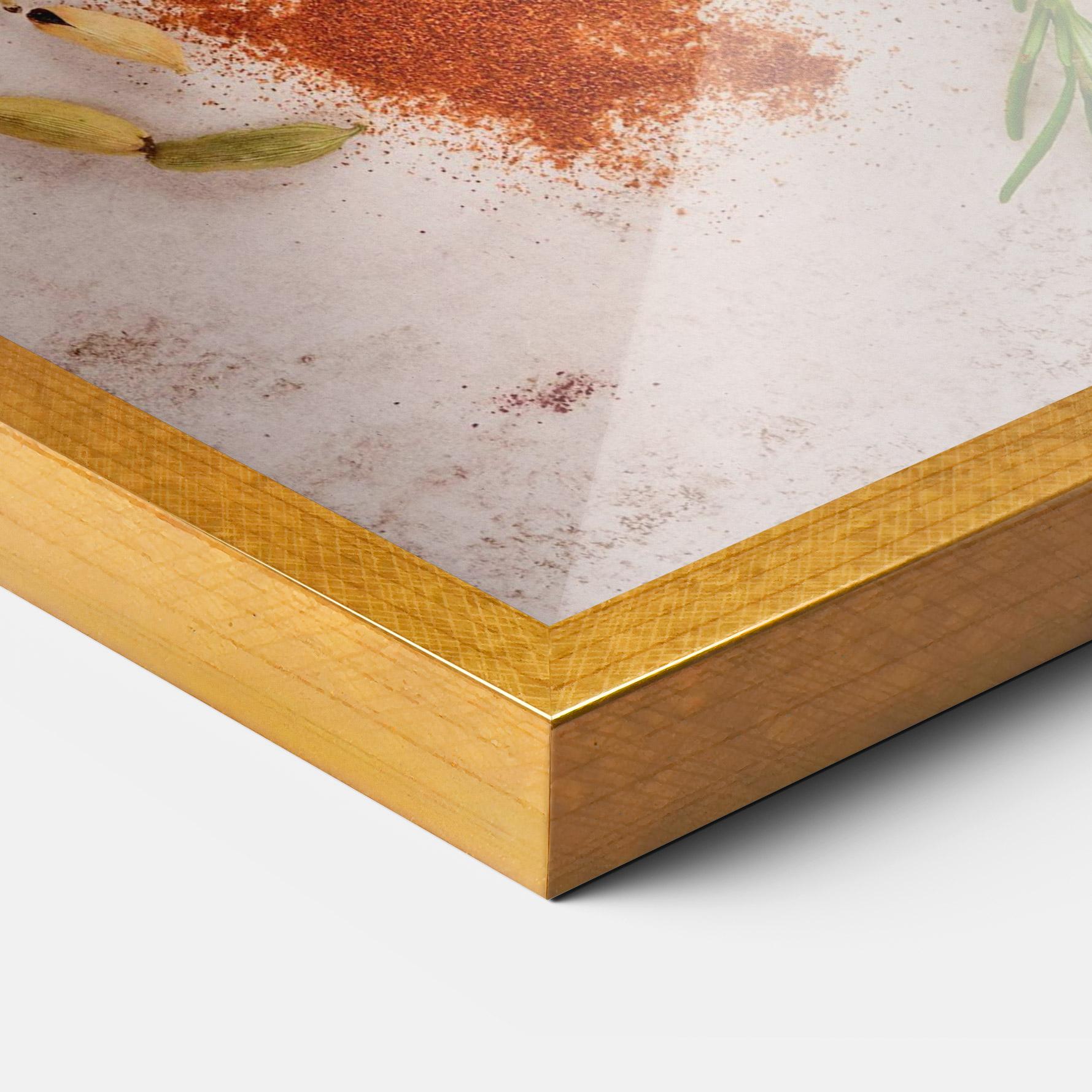 Gerahmte Poster Colorful Spices Cooking mockup 3