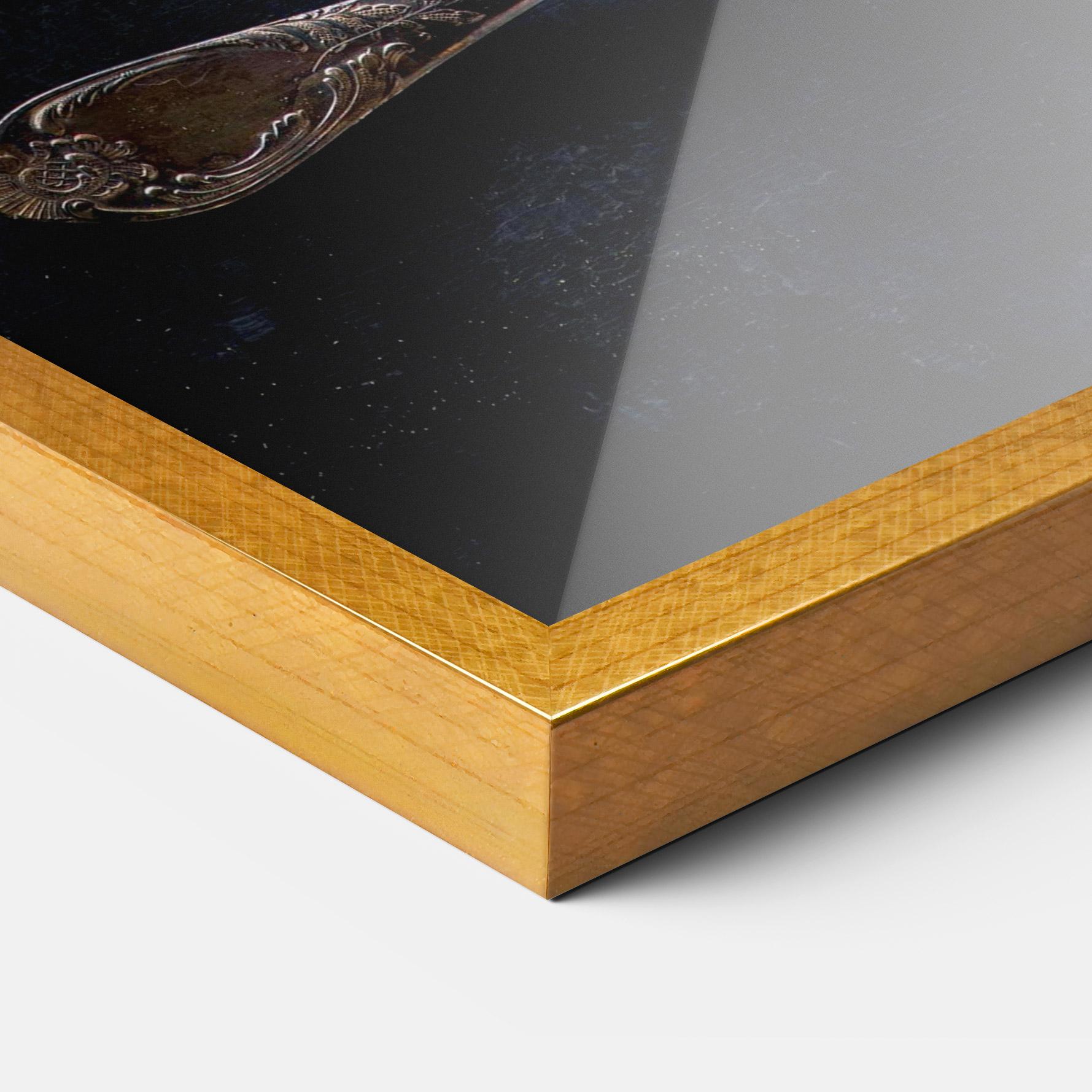 Gerahmte Poster Spices Herbs Spoons mockup 3