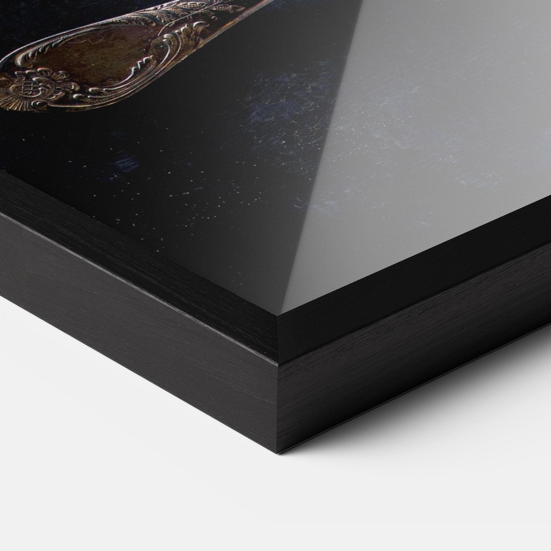 Gerahmte Poster Spices Herbs Spoons mockup 3