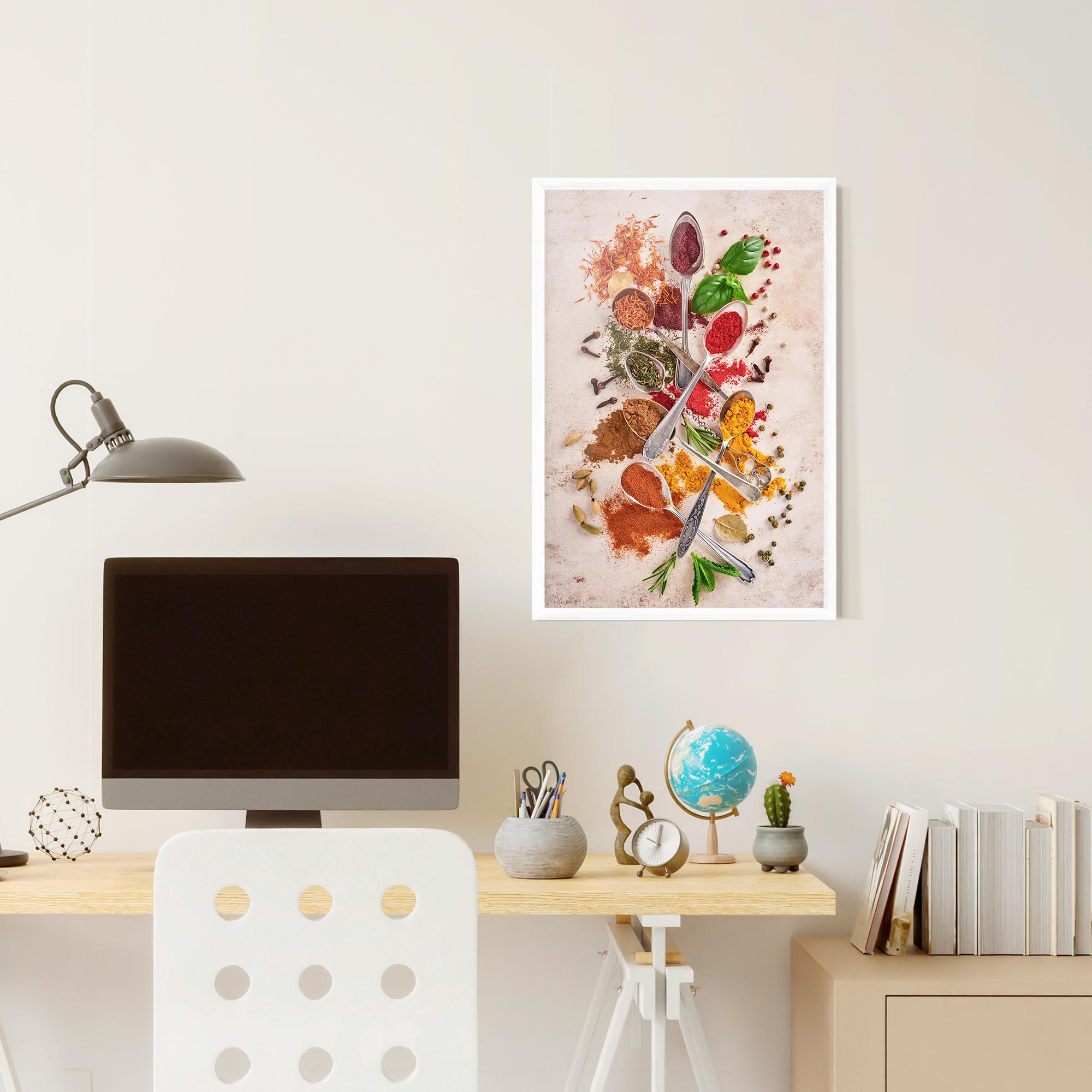 Gerahmte Poster Colorful Spices Cooking mockup 6