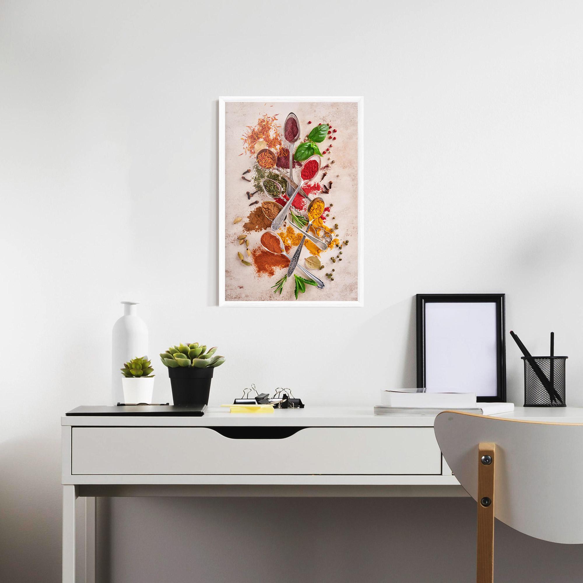 Gerahmte Poster Colorful Spices Cooking mockup 7