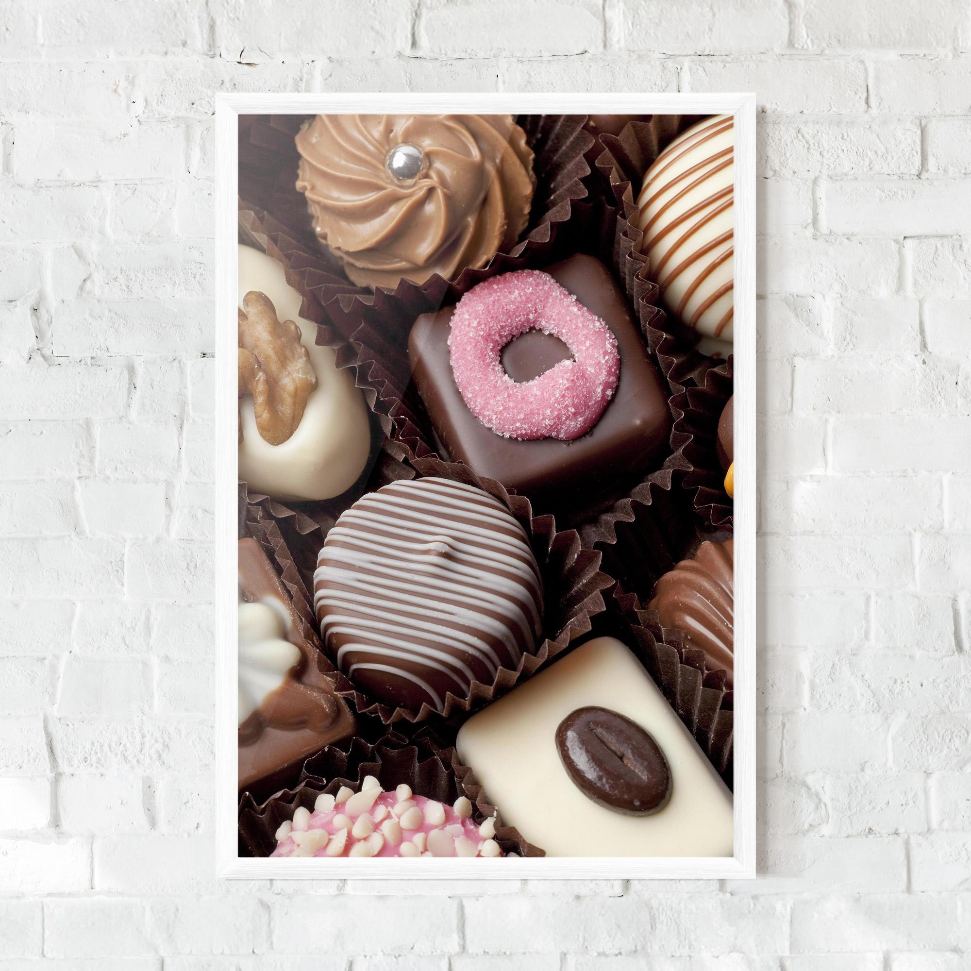 Gerahmte Poster Chocolate Bonbons mockup 0
