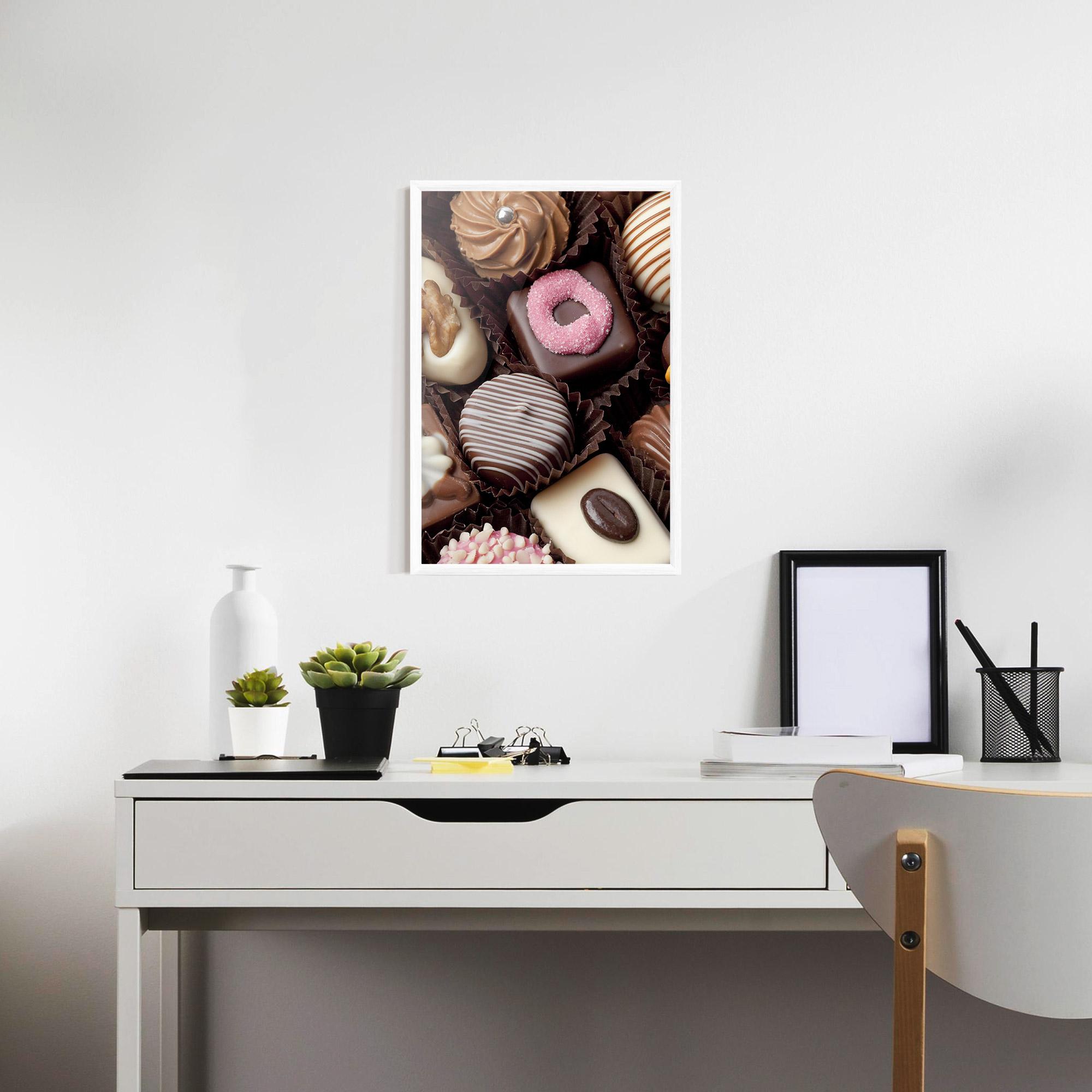 Gerahmte Poster Chocolate Bonbons mockup 7
