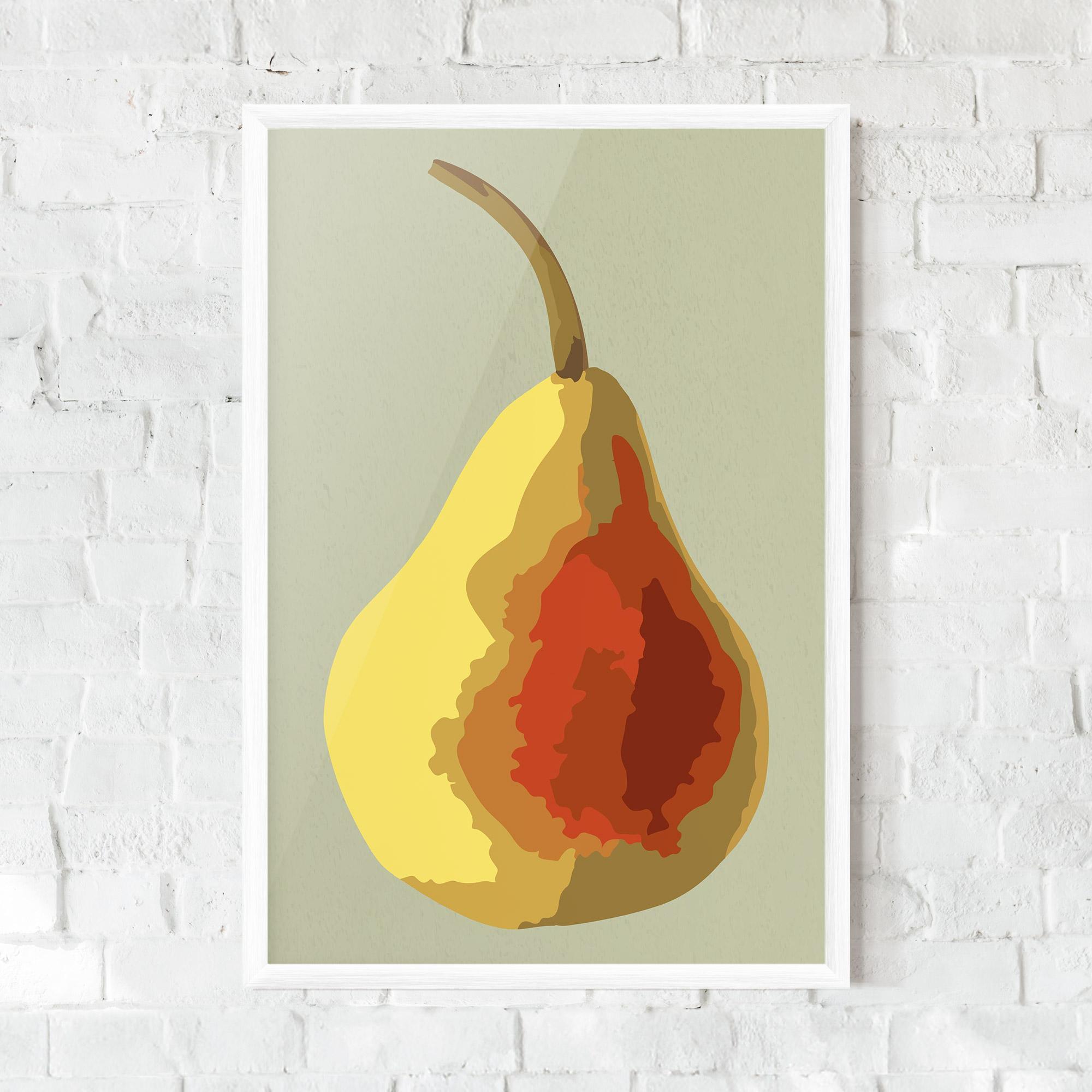 Gerahmte Poster Pear Art mockup 0