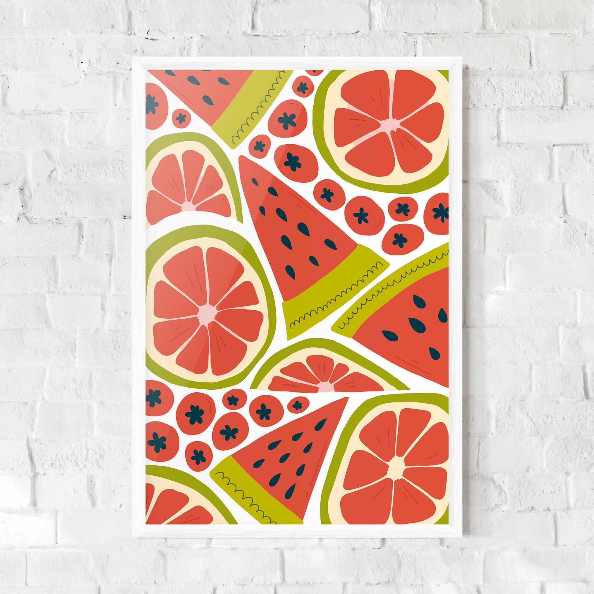 Gerahmte Poster Watermelon mockup 0
