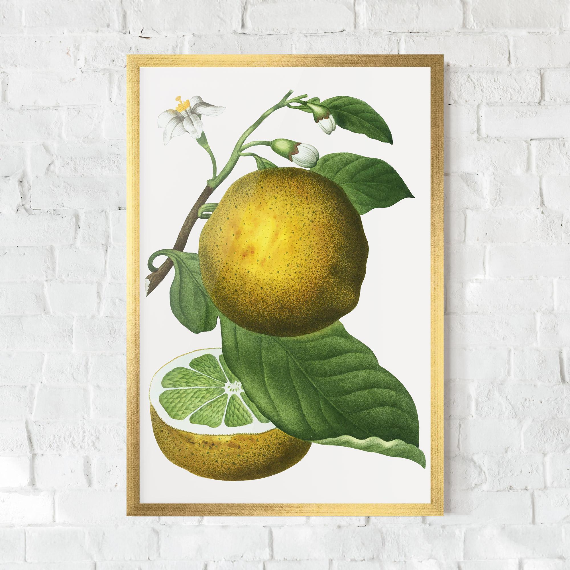 Gerahmte Poster Lime Flower mockup 0