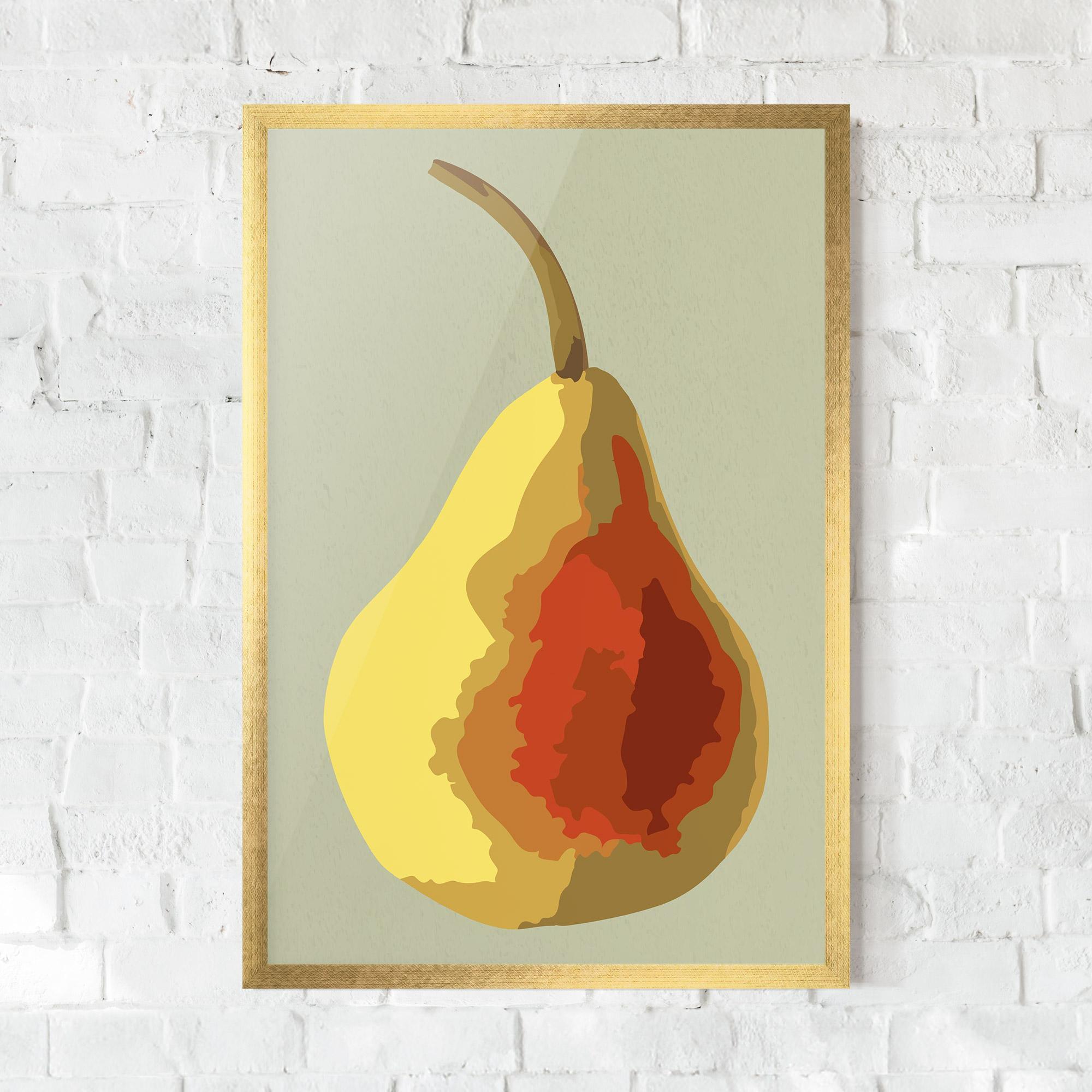 Gerahmte Poster Pear Art mockup 0
