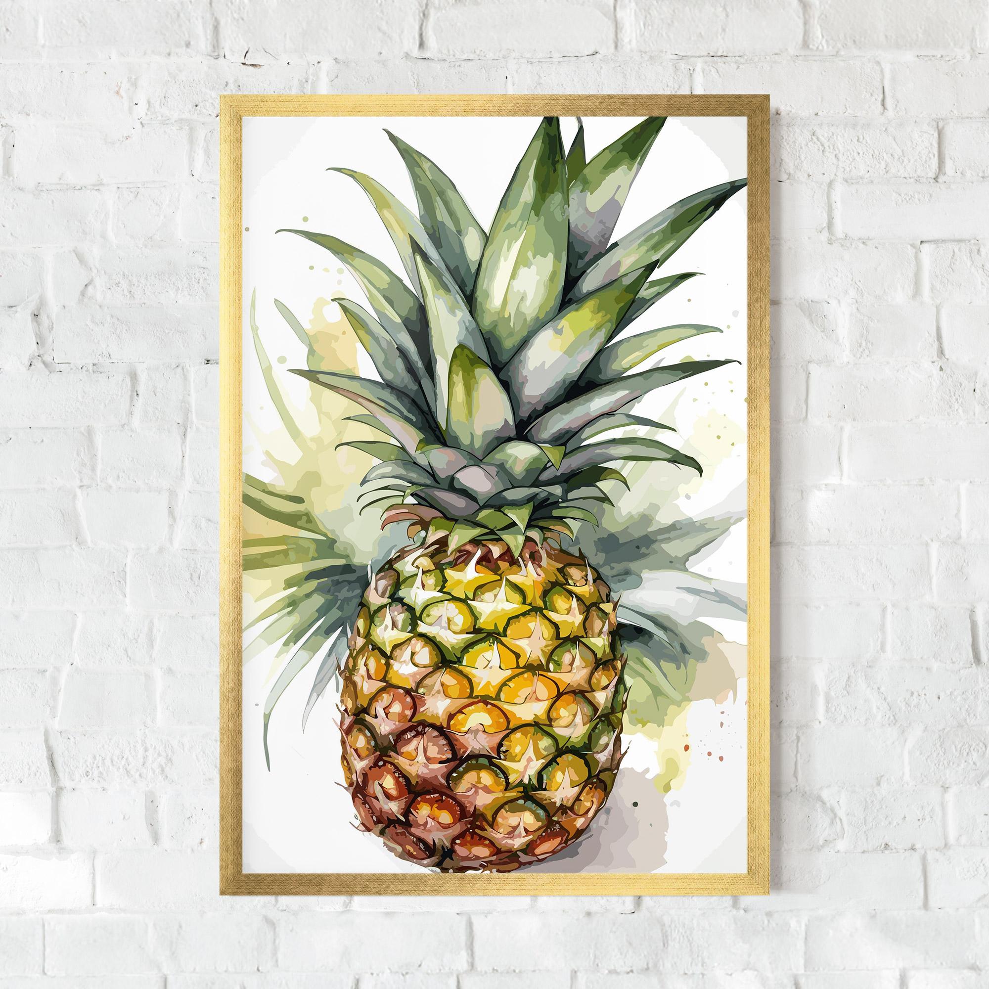 Gerahmte Poster Pineapple mockup 0