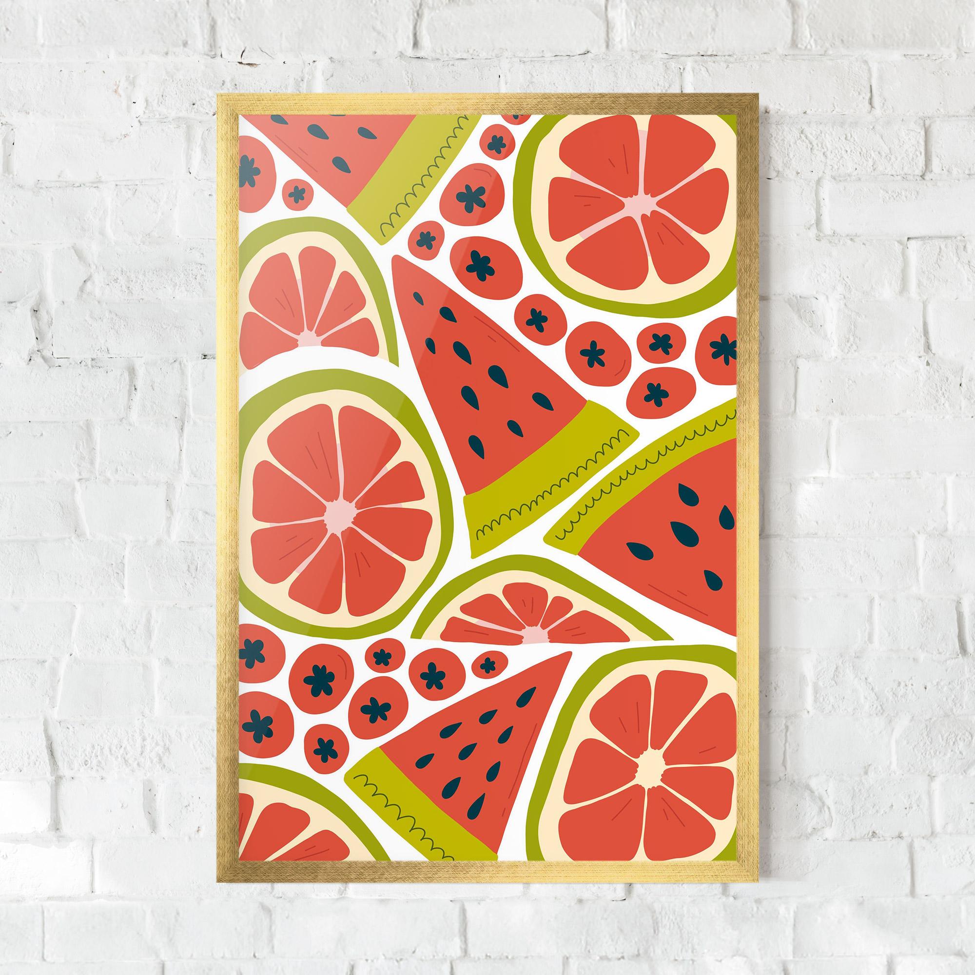 Gerahmte Poster Watermelon mockup 0