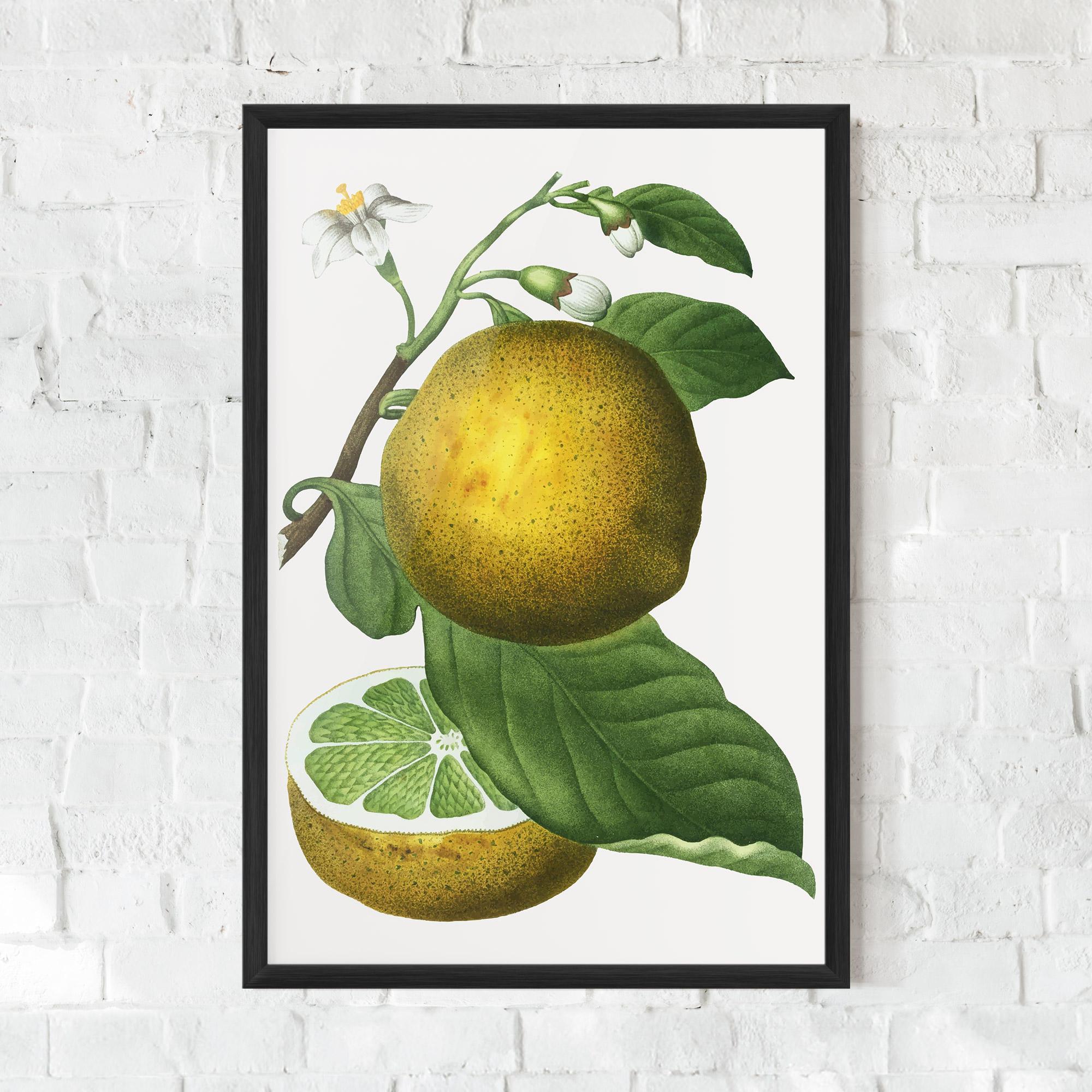 Gerahmte Poster Lime Flower mockup 0